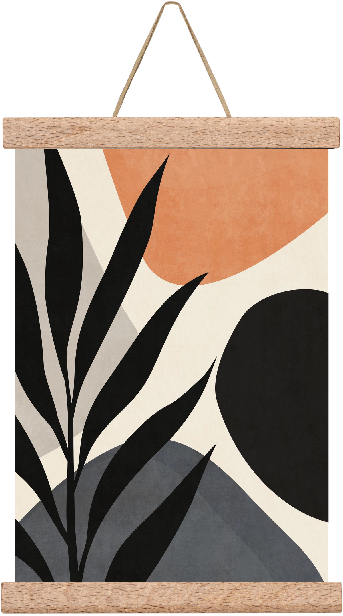 MINIMAL LEAF 03, 20x30 cm (20x30 cm), Tölgy akasztó