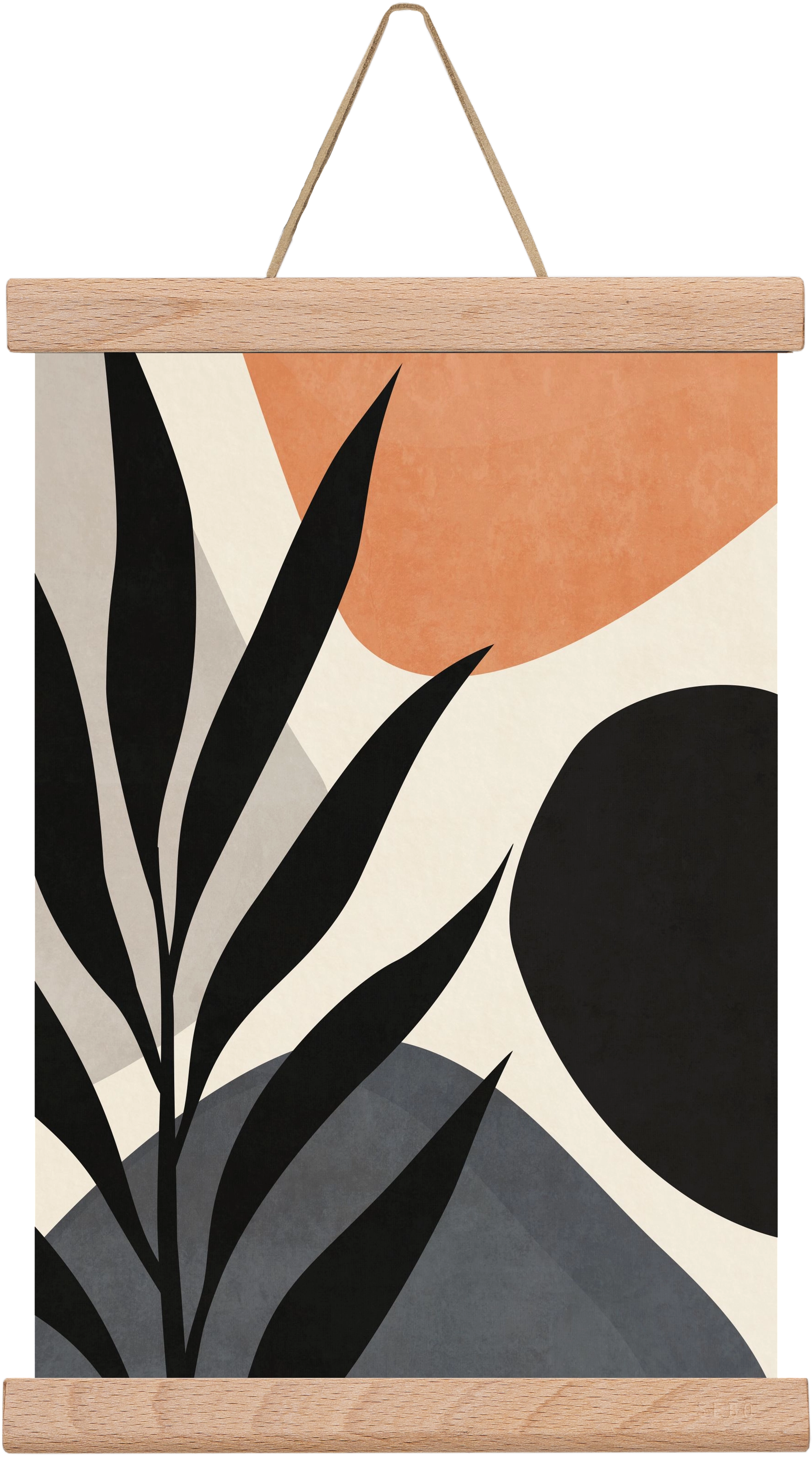 MINIMAL LEAF 03, 20x30 cm (20x30 cm), Tölgy akasztó