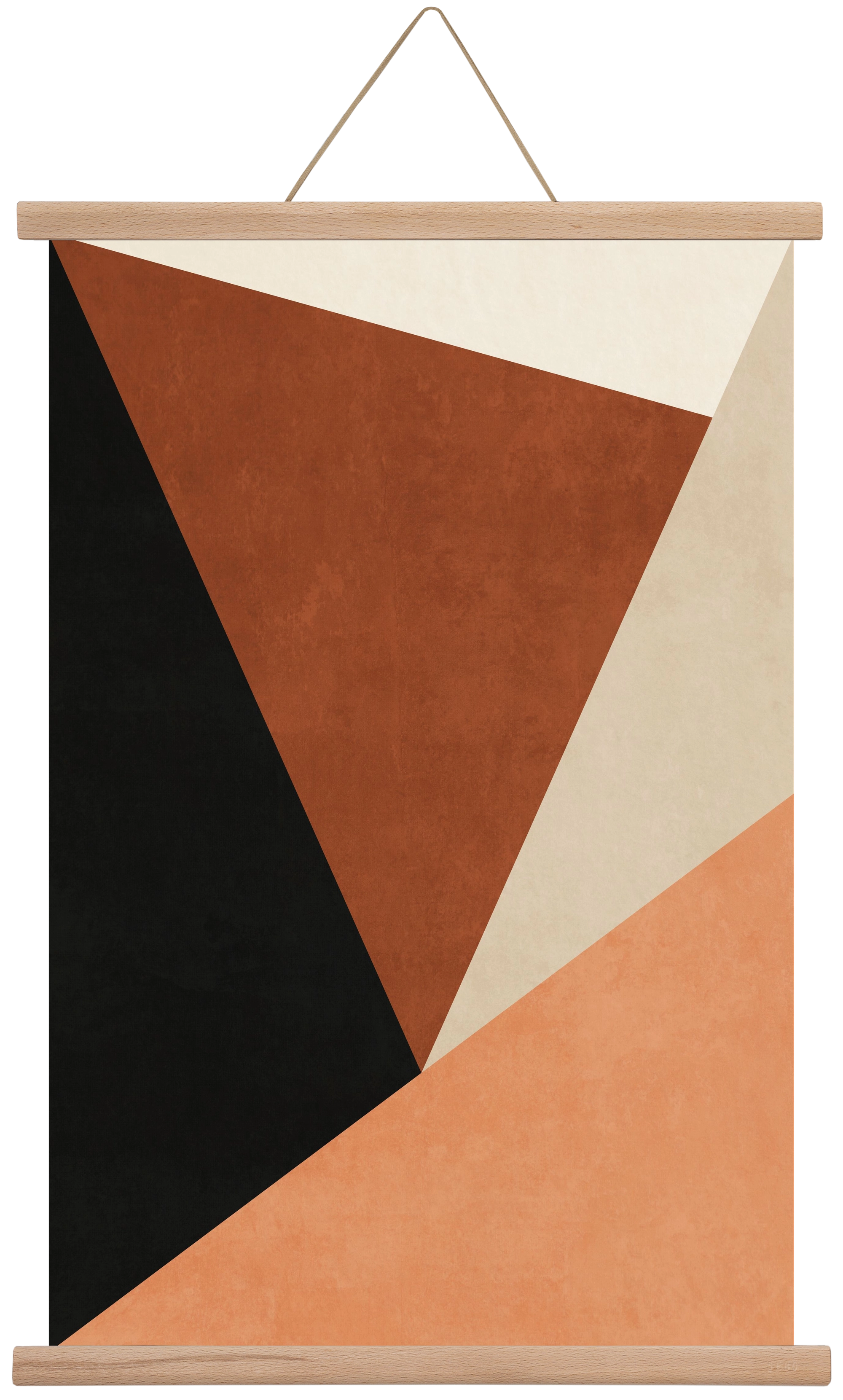 MINIMALIST GEOMETRIES 08 , 40x60 cm (40x60 cm), Tölgy akasztó