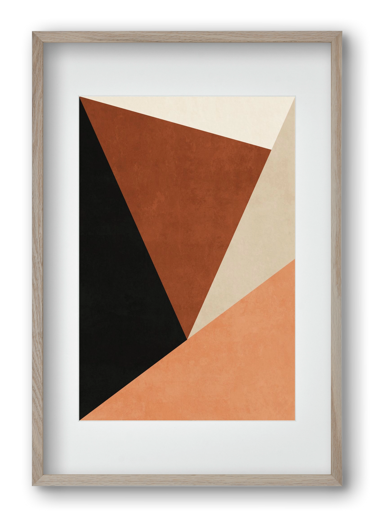 MINIMALIST GEOMETRIES 08 , 40x60 cm (30x45 cm), Tölgy keret, paszpartuval