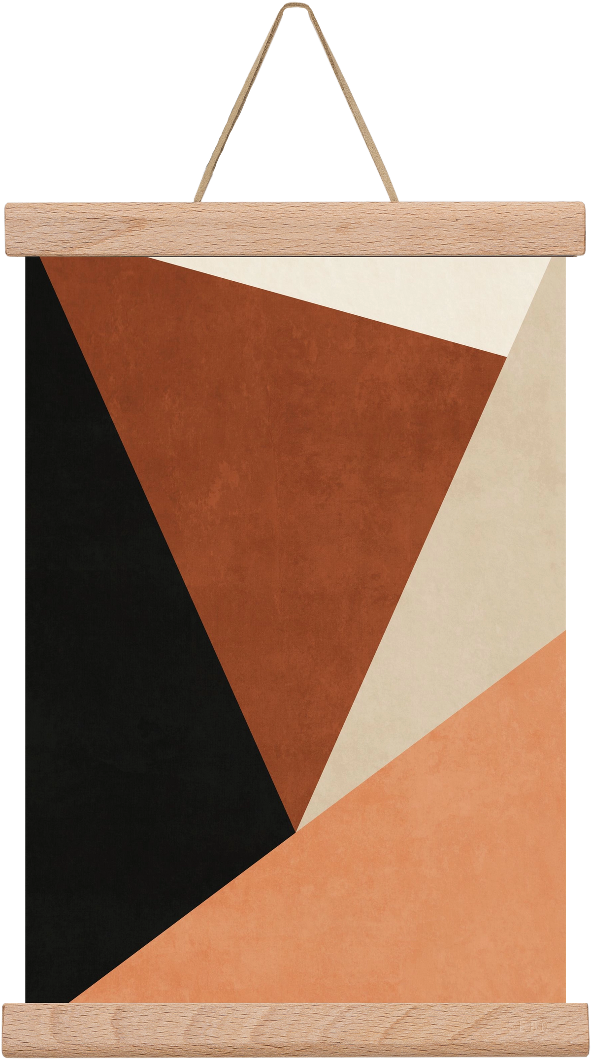 MINIMALIST GEOMETRIES 08 , 20x30 cm (20x30 cm), Tölgy akasztó