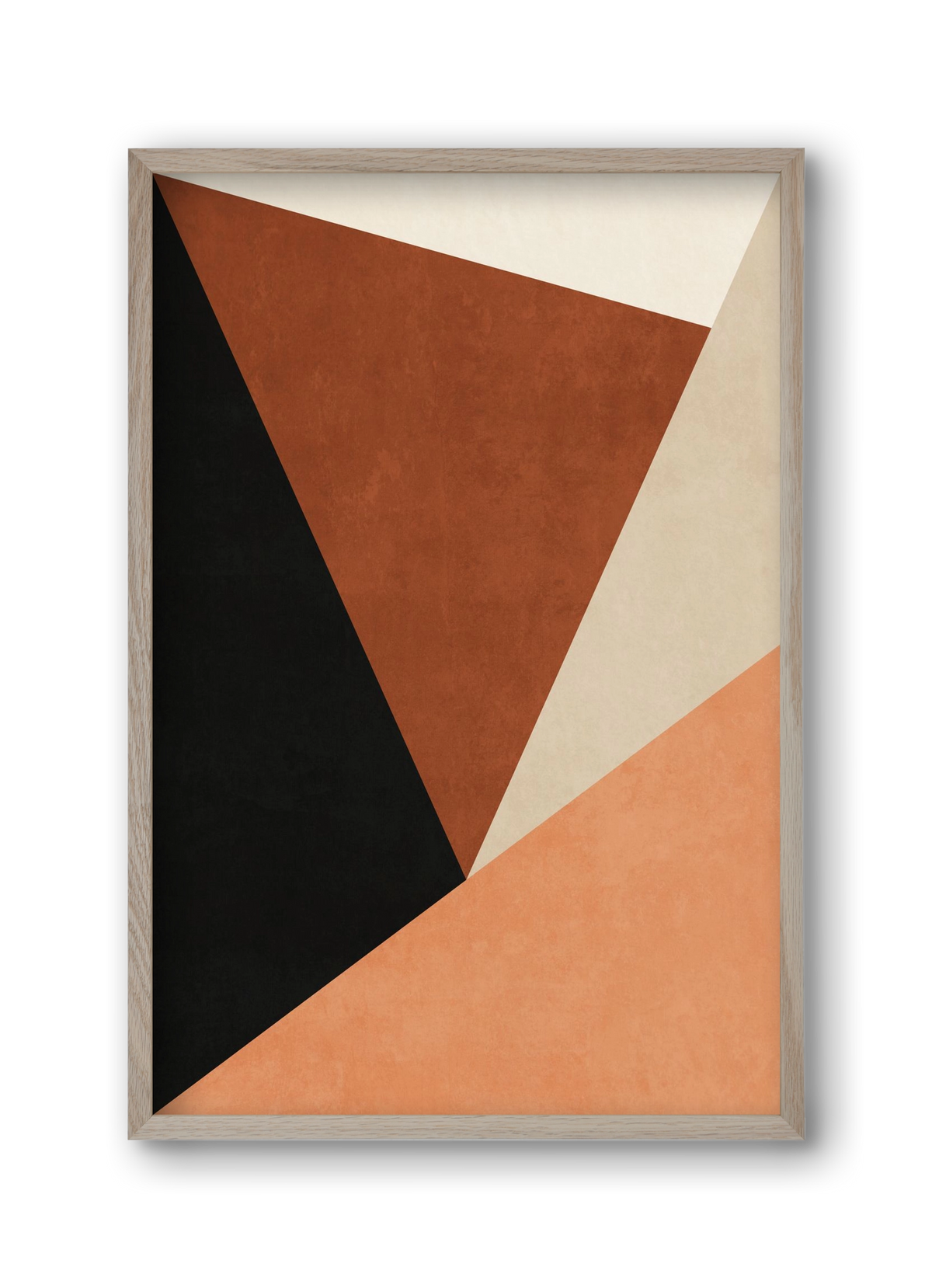 MINIMALIST GEOMETRIES 08 , 30x45 cm (30x45 cm), Tölgy keret