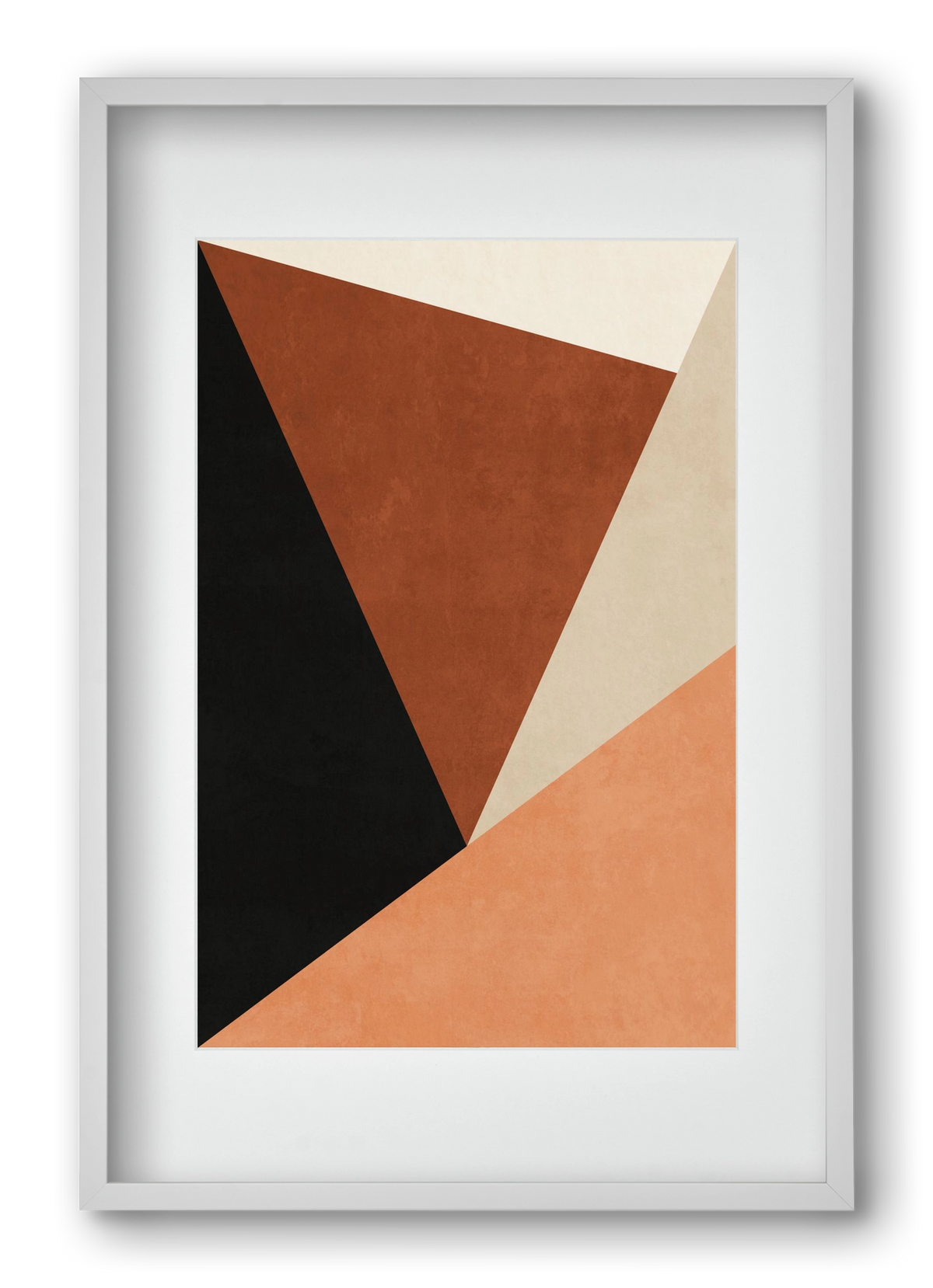 MINIMALIST GEOMETRIES 08 , 40x60 cm (30x45 cm), Fehér keret, paszpartuval
