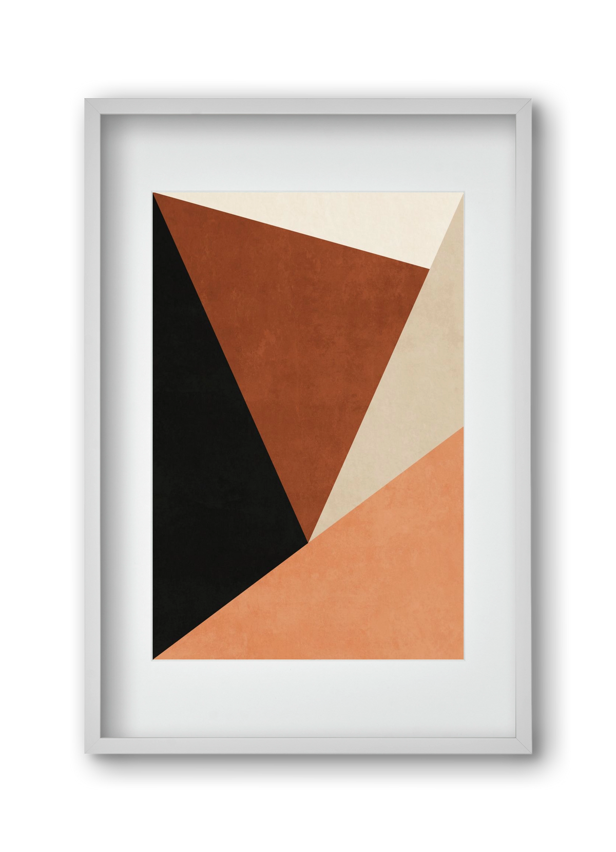 MINIMALIST GEOMETRIES 08 , 30x45 cm (20x30 cm), Fehér keret, paszpartuval