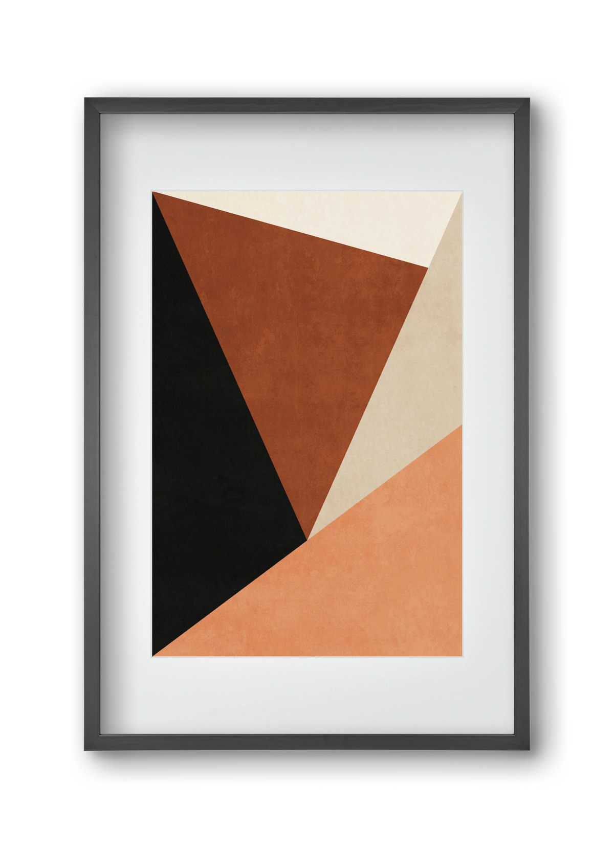 MINIMALIST GEOMETRIES 08 , 30x45 cm (20x30 cm), Fekete keret, paszpartuval