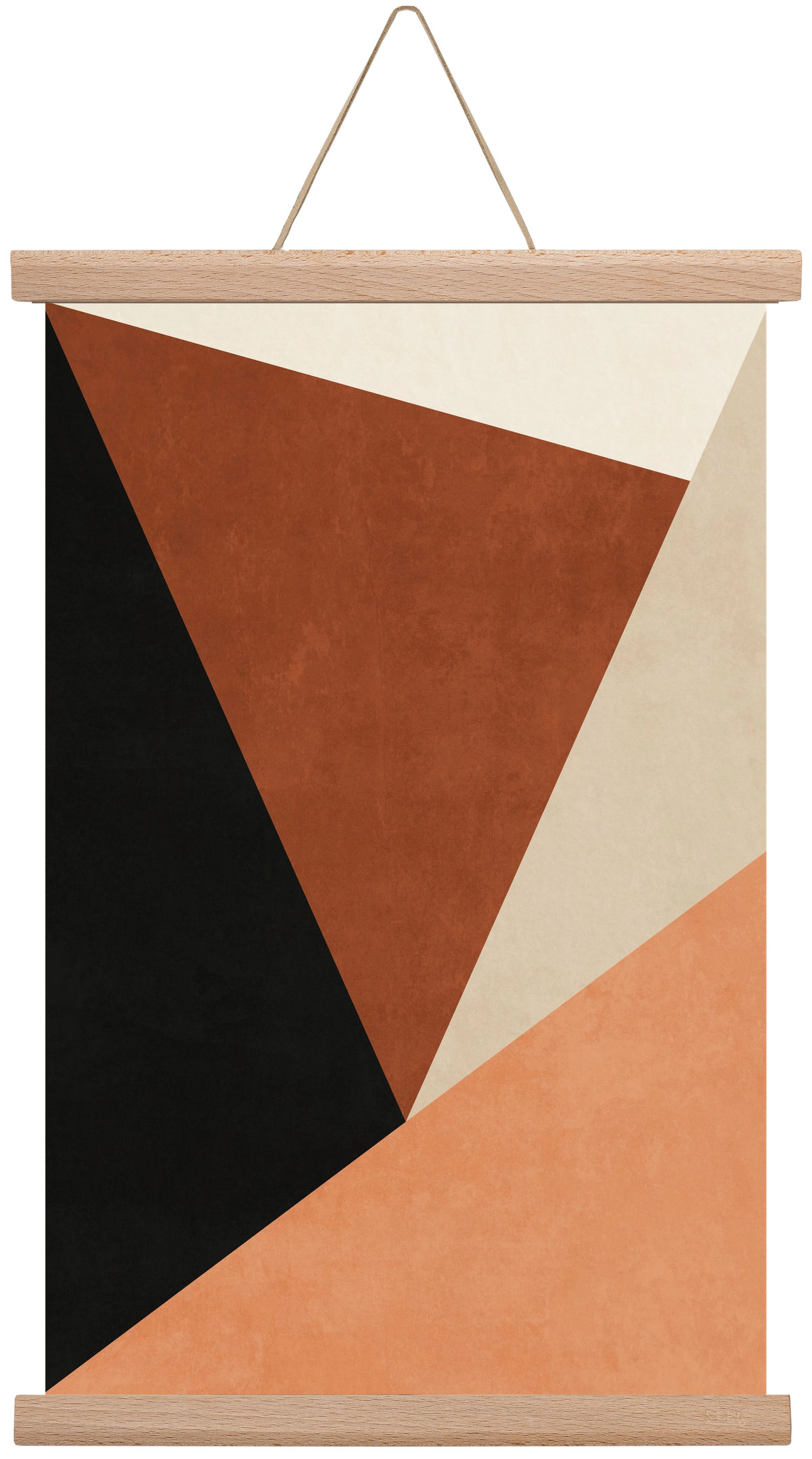 MINIMALIST GEOMETRIES 08 , 30x45 cm (30x45 cm), Tölgy akasztó
