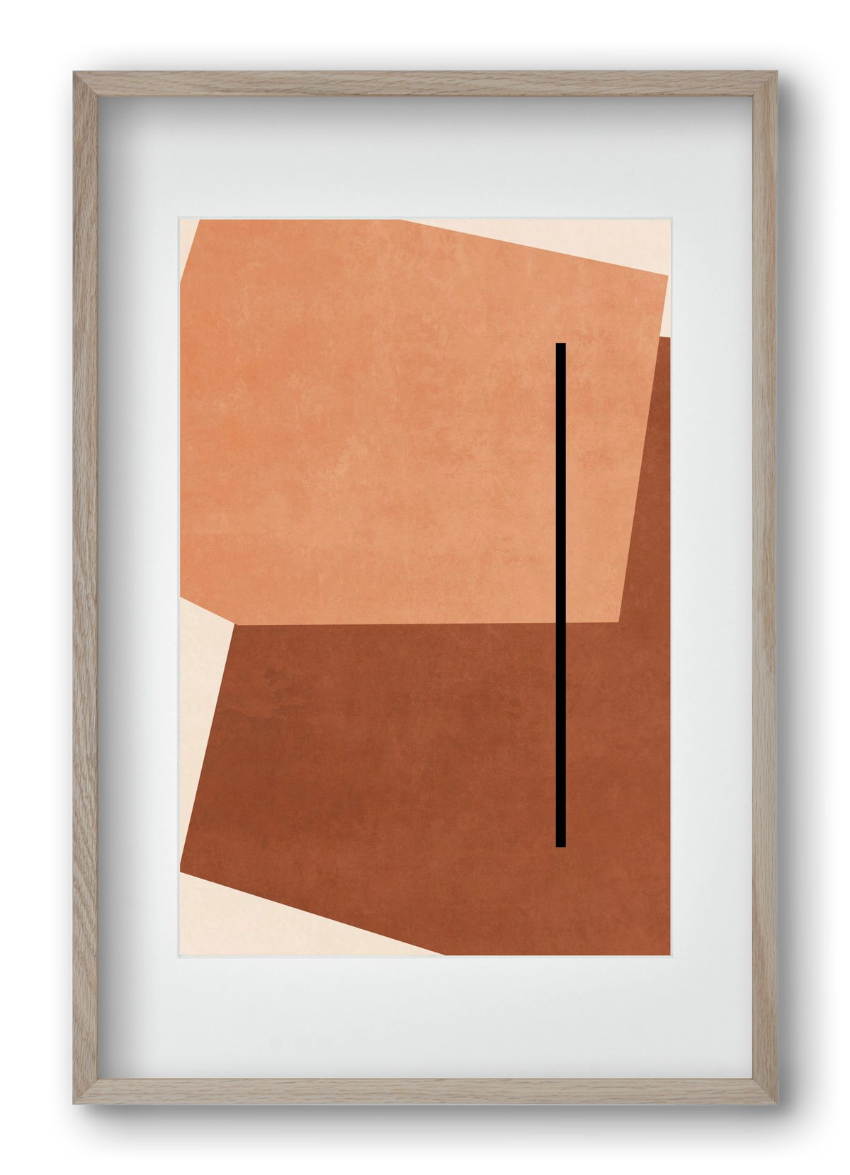 SHAPES AND COLORS , 40x60 cm (30x45 cm), Tölgy keret, paszpartuval