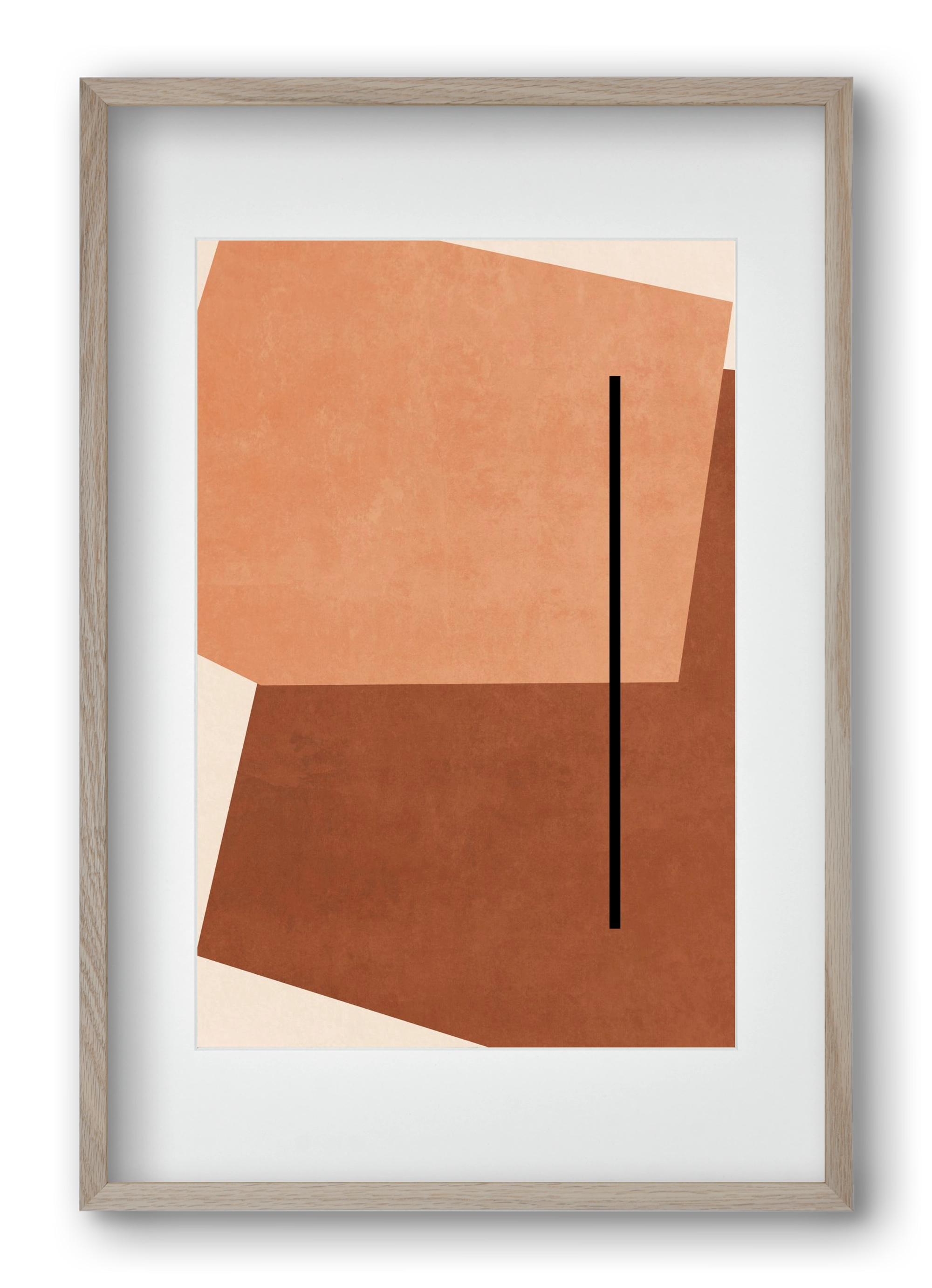 SHAPES AND COLORS , 40x60 cm (30x45 cm), Tölgy keret, paszpartuval