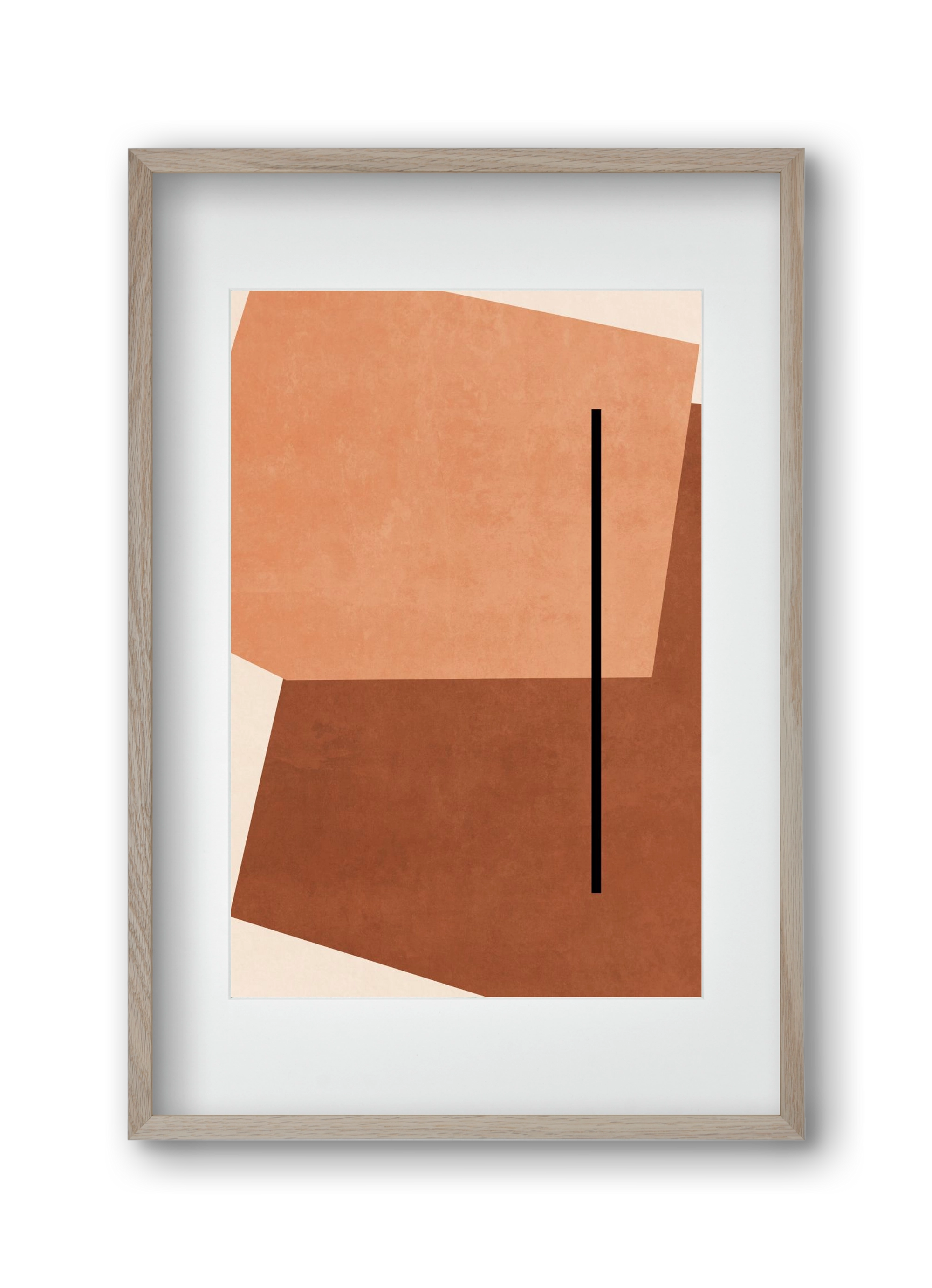 SHAPES AND COLORS , 30x45 cm (20x30 cm), Tölgy keret, paszpartuval