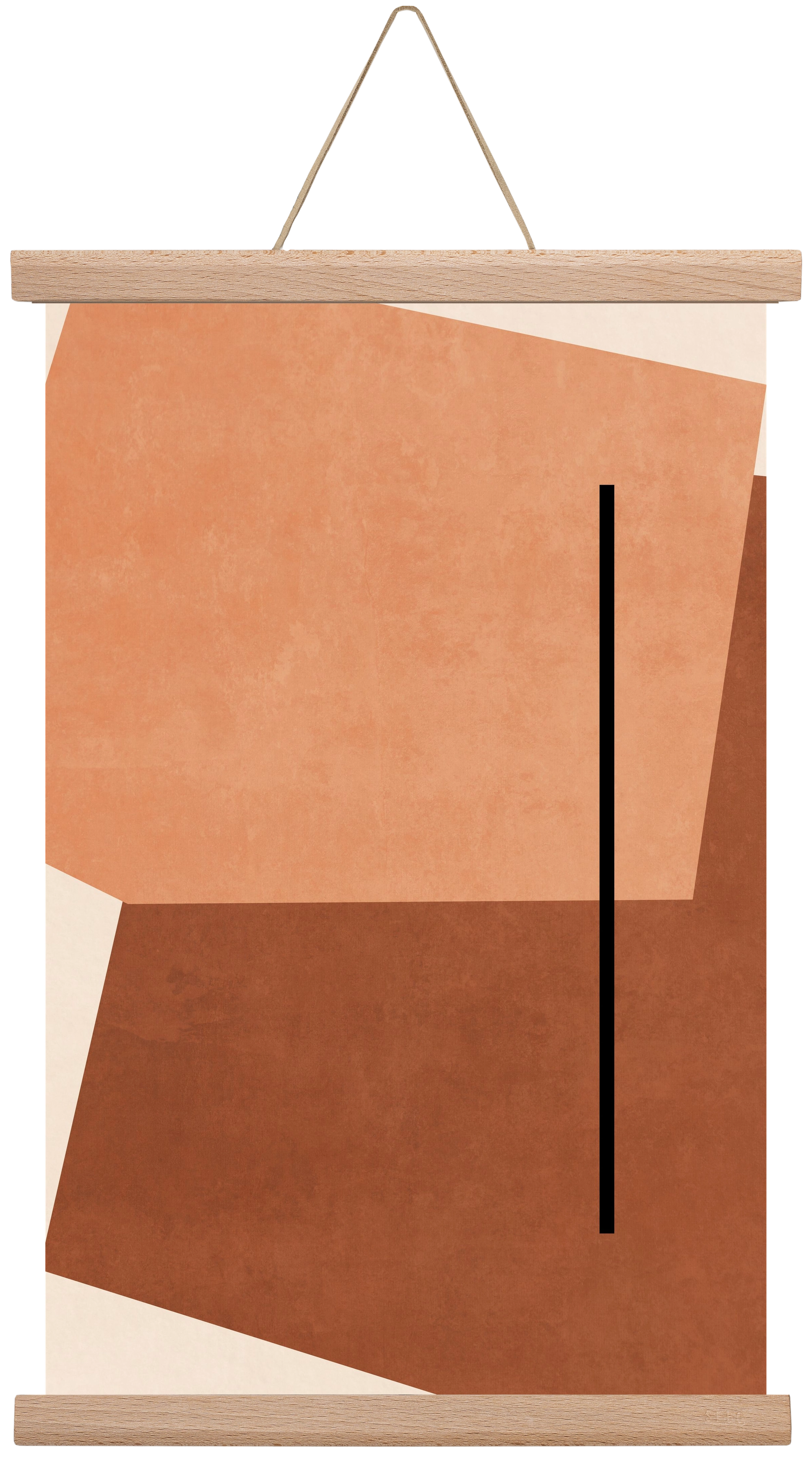 SHAPES AND COLORS , 30x45 cm (30x45 cm), Tölgy akasztó