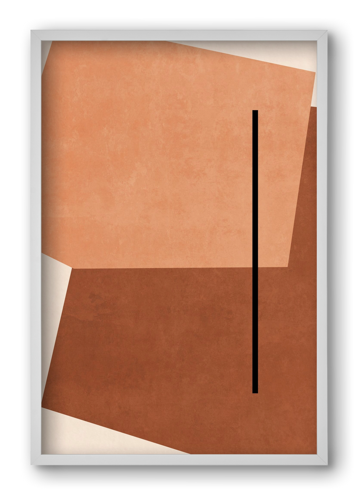 SHAPES AND COLORS , 40x60 cm (40x60 cm), Fehér keret