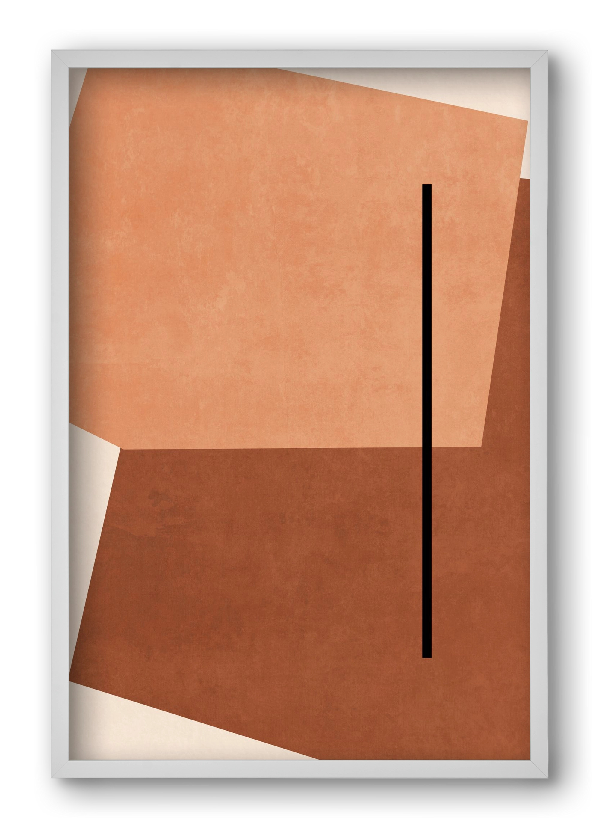 SHAPES AND COLORS , 40x60 cm (40x60 cm), Fehér keret