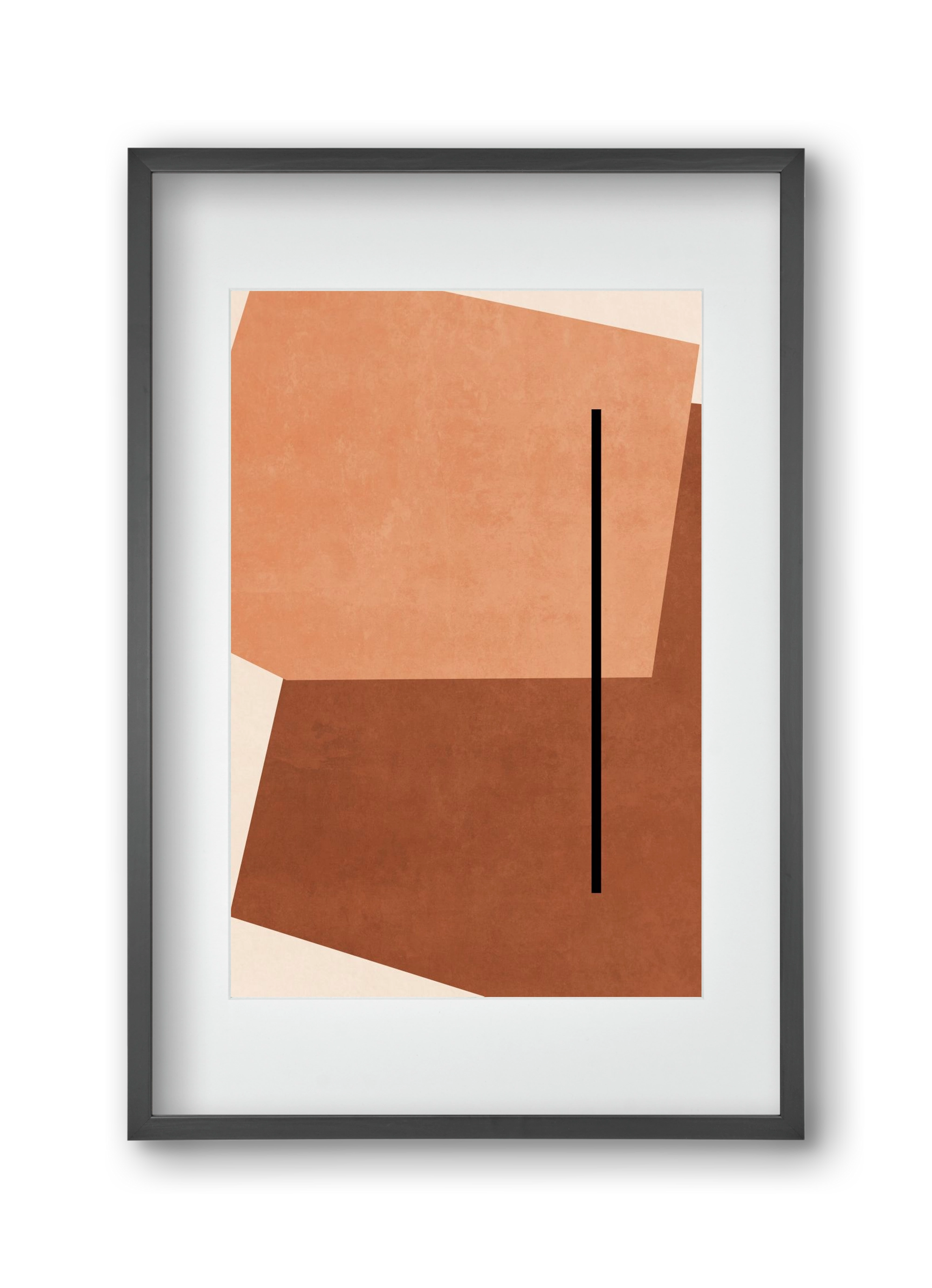 SHAPES AND COLORS , 30x45 cm (20x30 cm), Fekete keret, paszpartuval