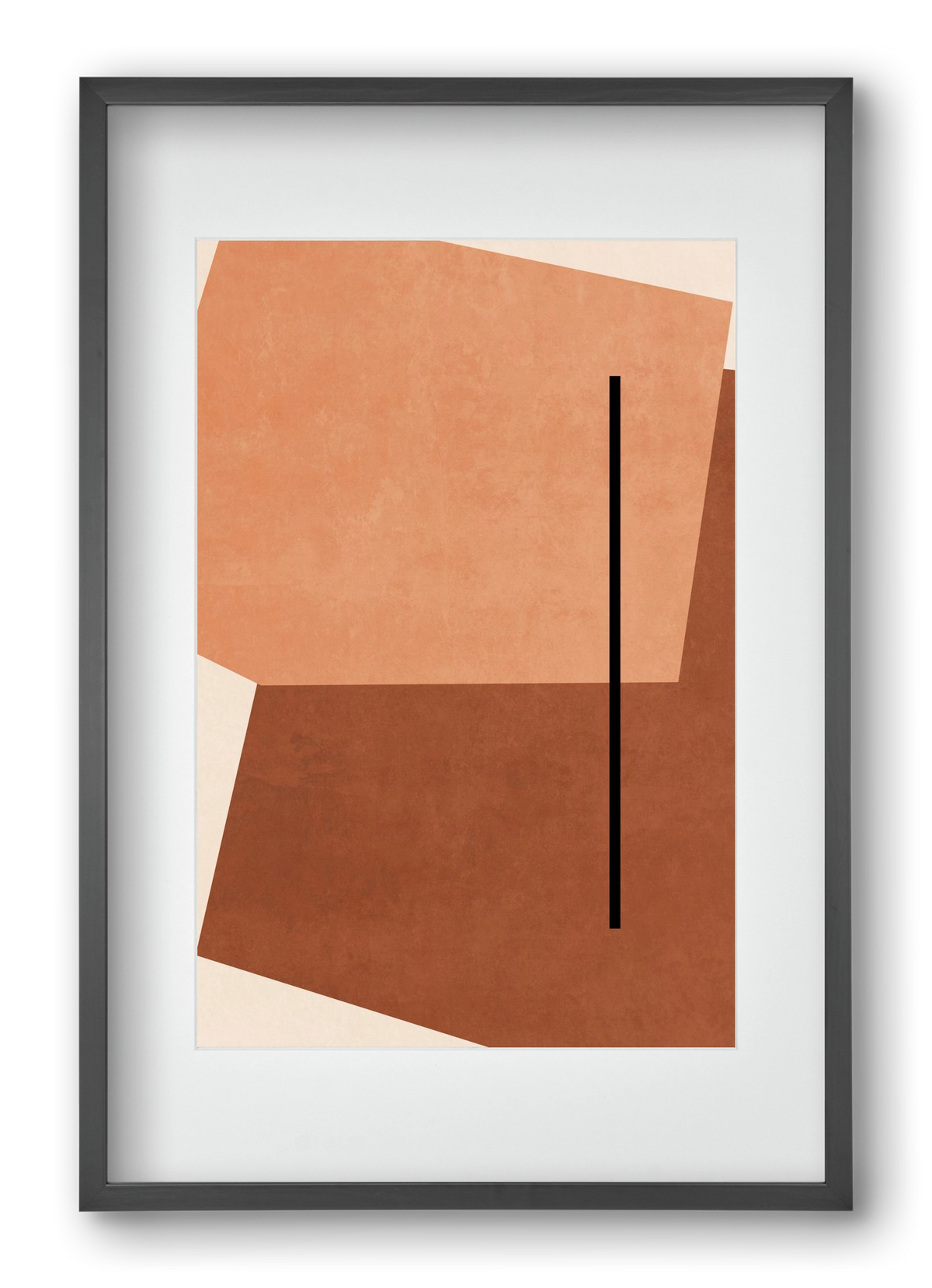 SHAPES AND COLORS , 40x60 cm (30x45 cm), Fekete keret, paszpartuval