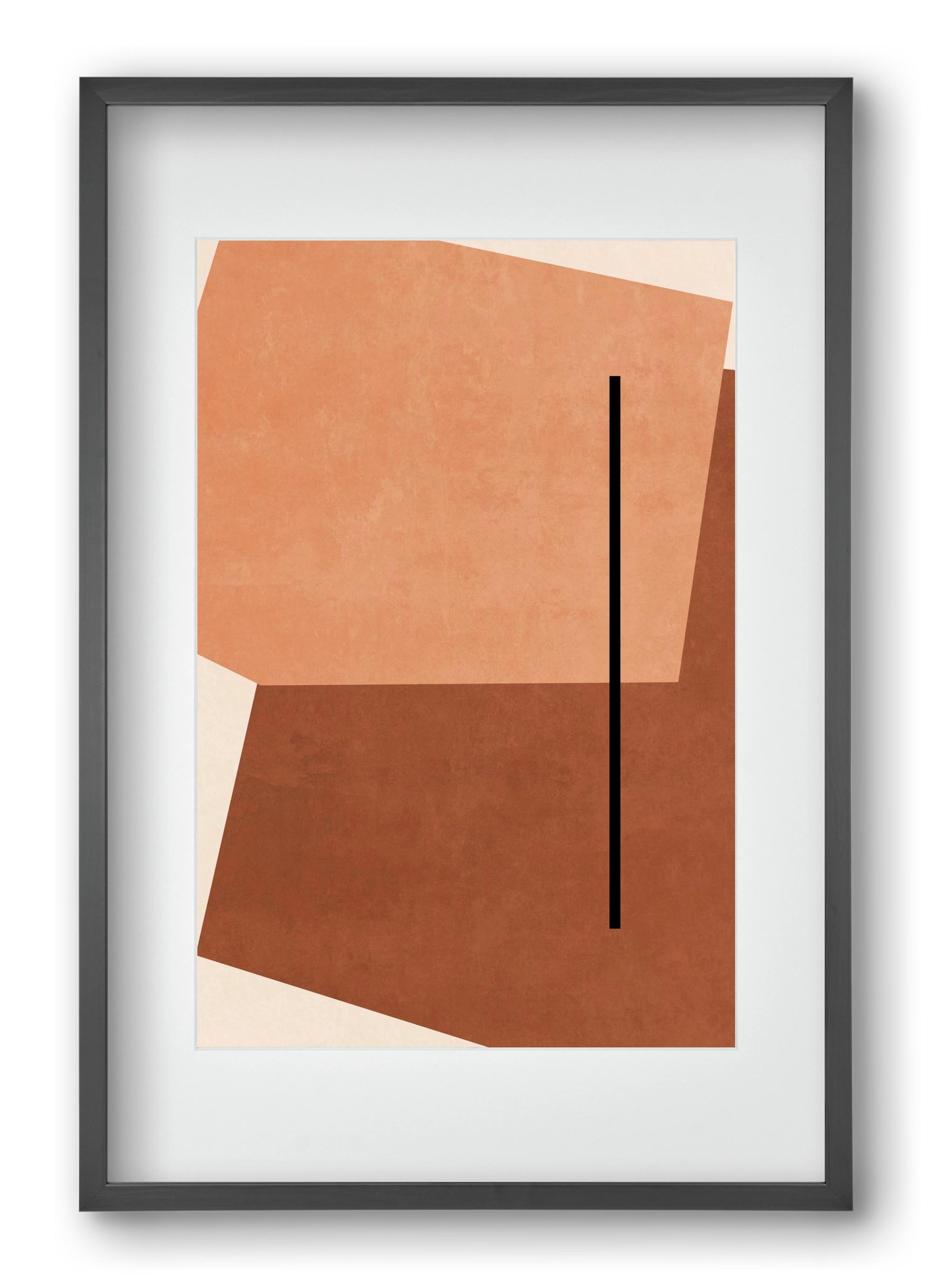 SHAPES AND COLORS , 40x60 cm (30x45 cm), Fekete keret, paszpartuval