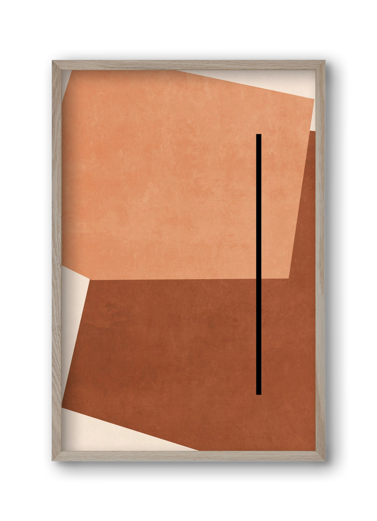 SHAPES AND COLORS , 30x45 cm (30x45 cm), Tölgy keret