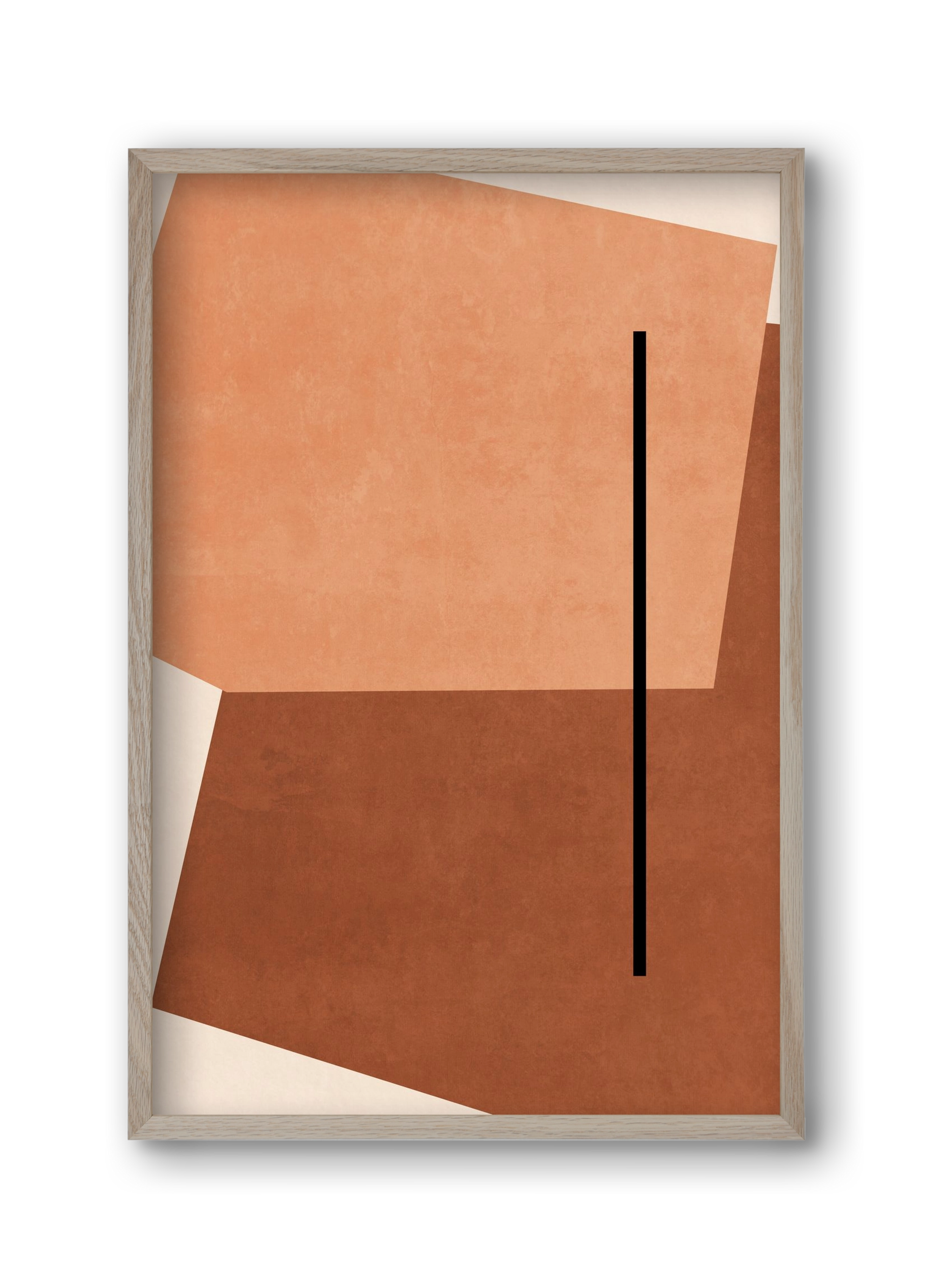 SHAPES AND COLORS , 30x45 cm (30x45 cm), Tölgy keret