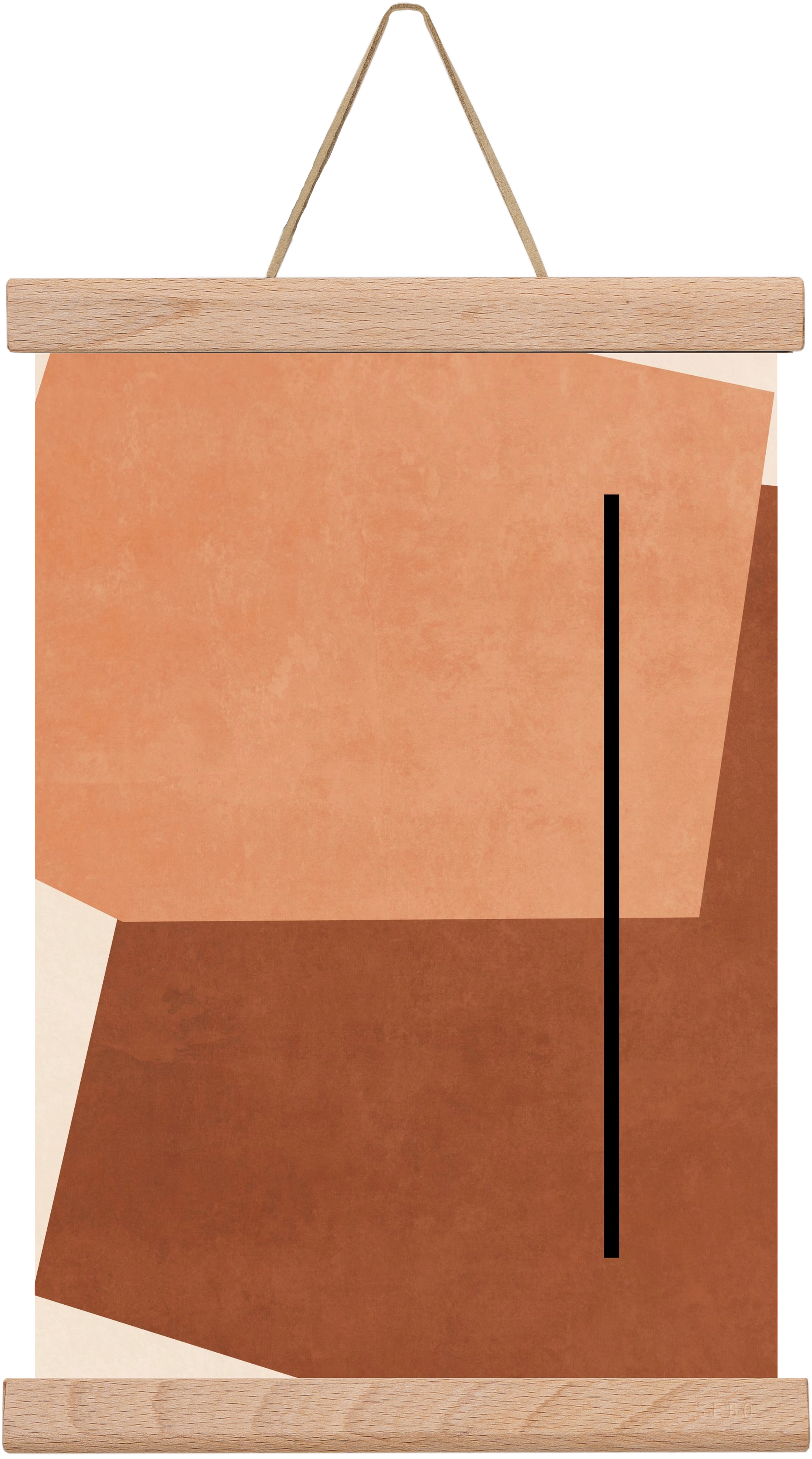 SHAPES AND COLORS , 20x30 cm (20x30 cm), Tölgy akasztó