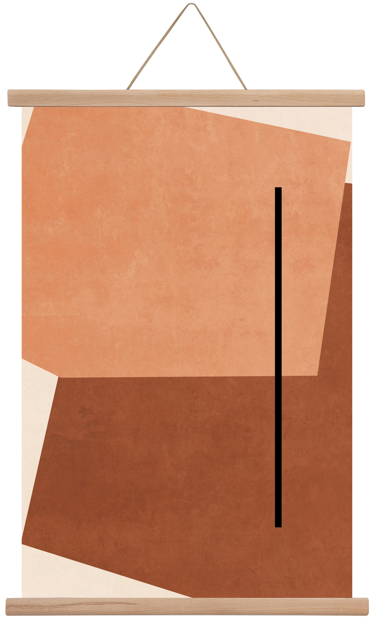 SHAPES AND COLORS , 40x60 cm (40x60 cm), Tölgy akasztó