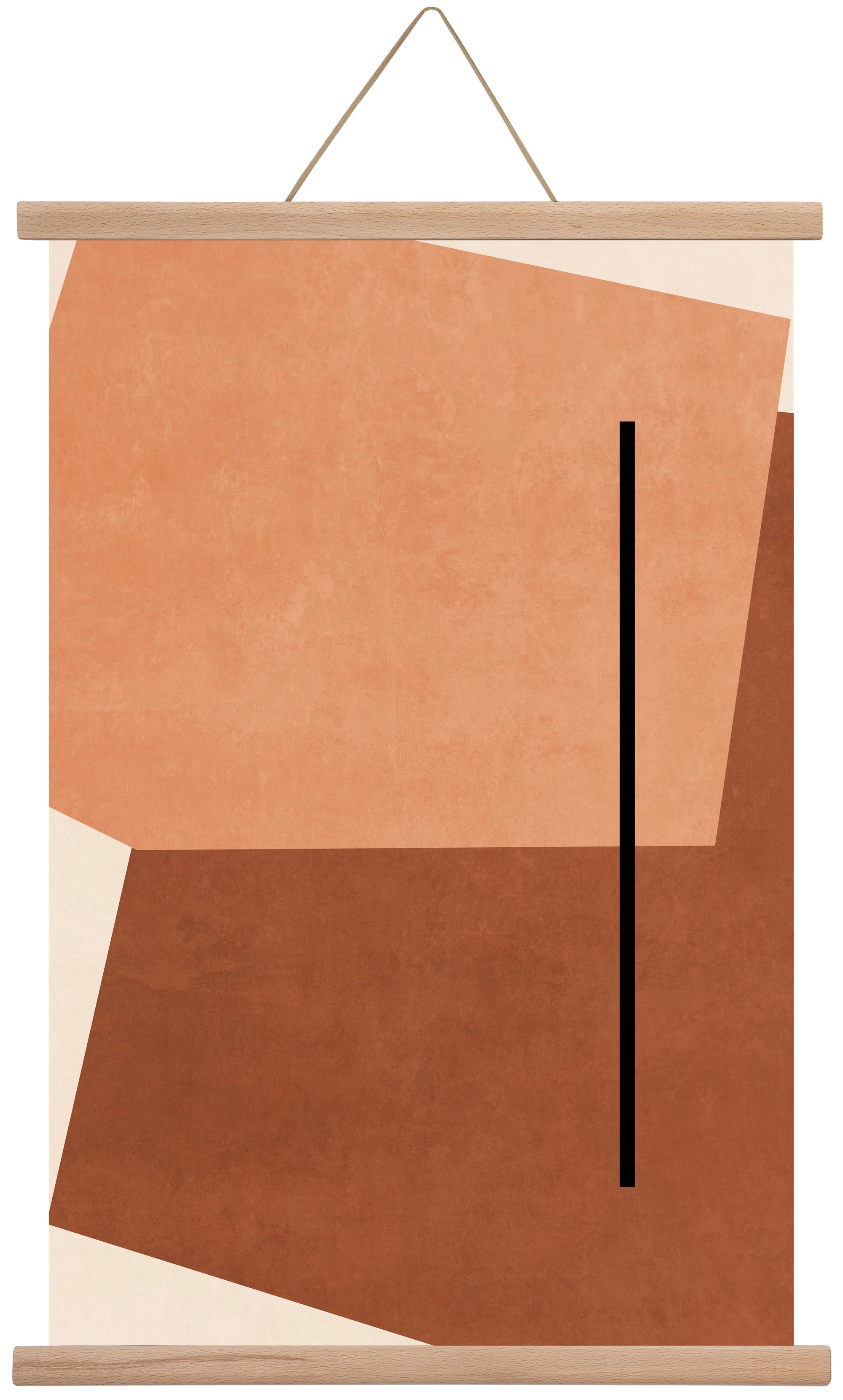 SHAPES AND COLORS , 40x60 cm (40x60 cm), Tölgy akasztó