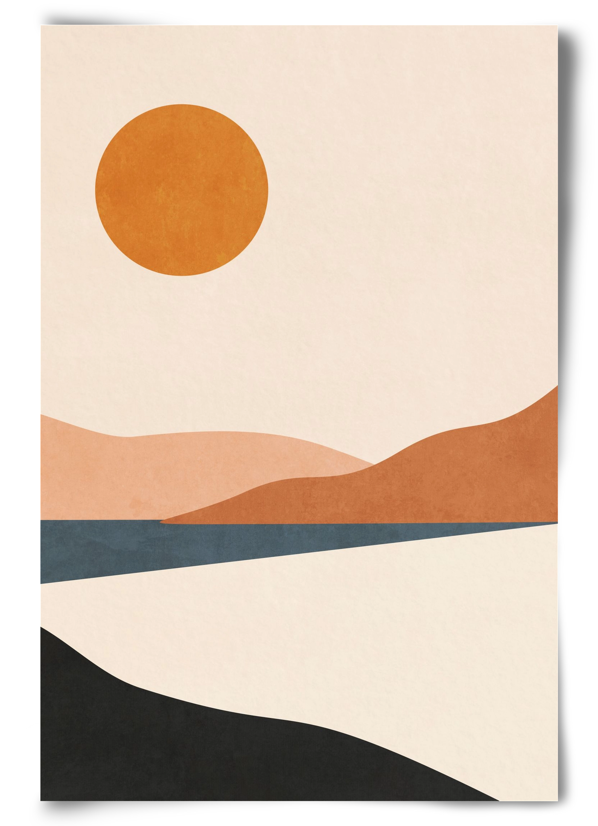 MINIMAL TROPICAL LANDSCAPE 02 , 60x90 cm, Keret nélkül