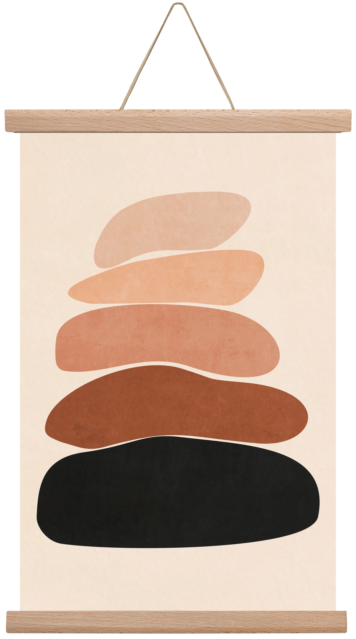 MINIMUM STONES 02 , 30x45 cm (30x45 cm), Tölgy akasztó