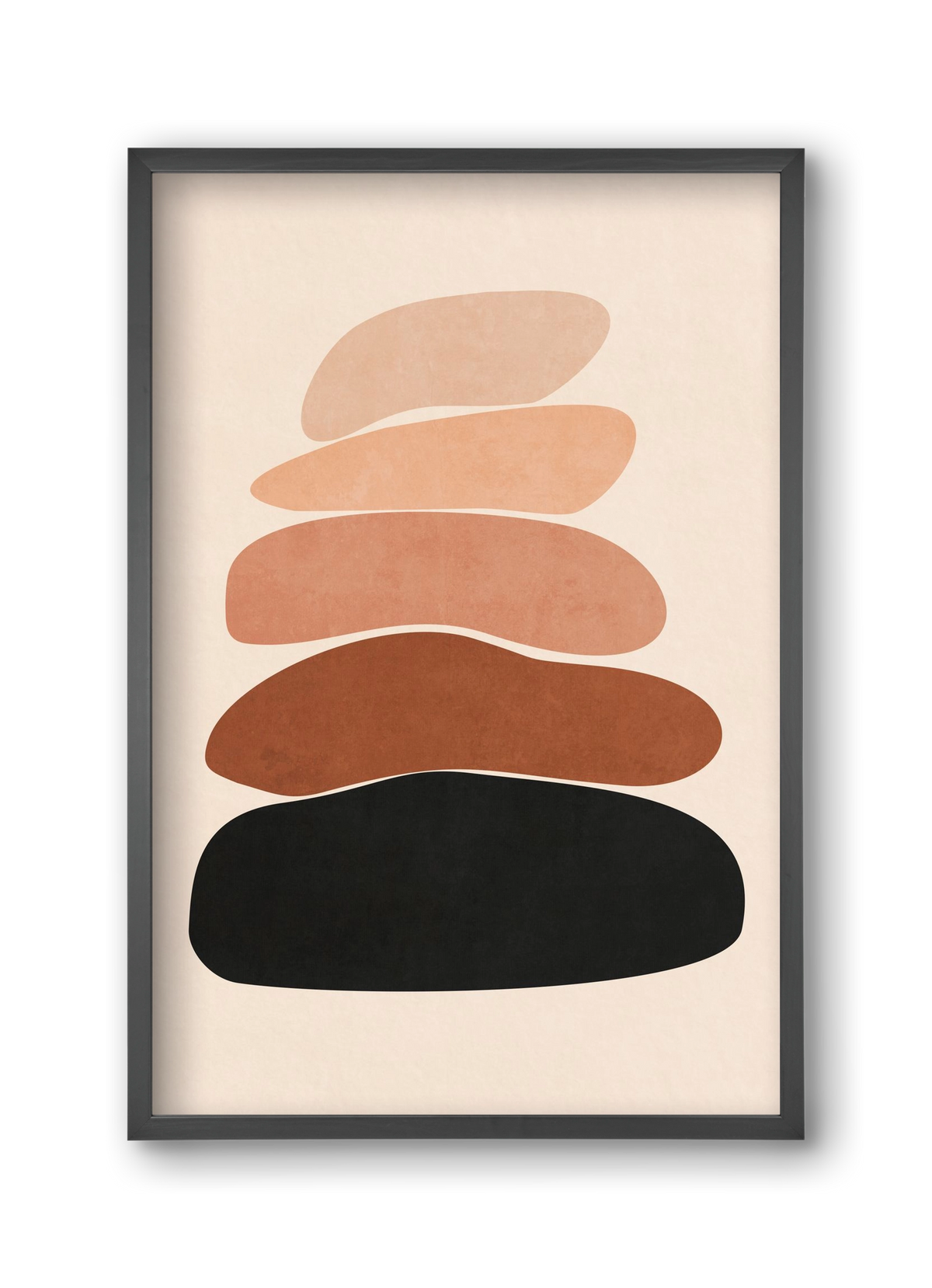 MINIMUM STONES 02 , 30x45 cm (30x45 cm), Fekete keret