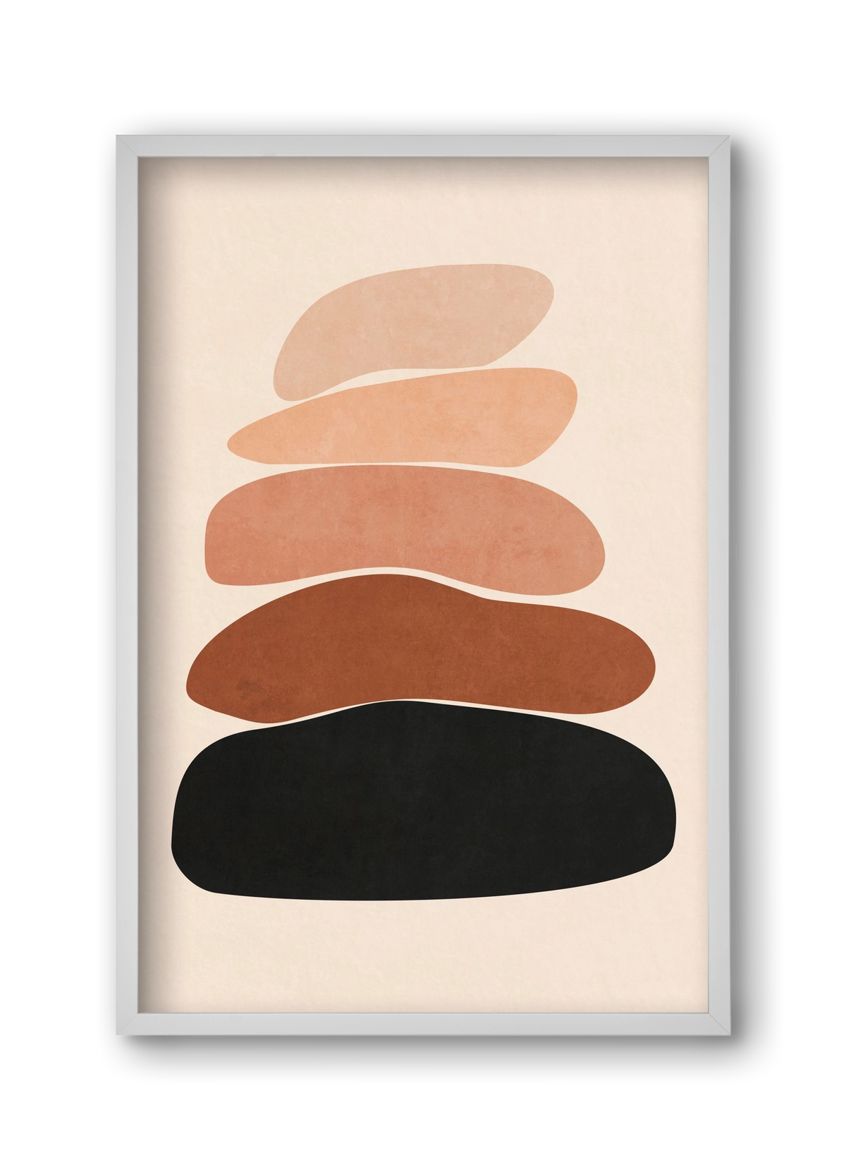 MINIMUM STONES 02 , 30x45 cm (30x45 cm), Fehér keret