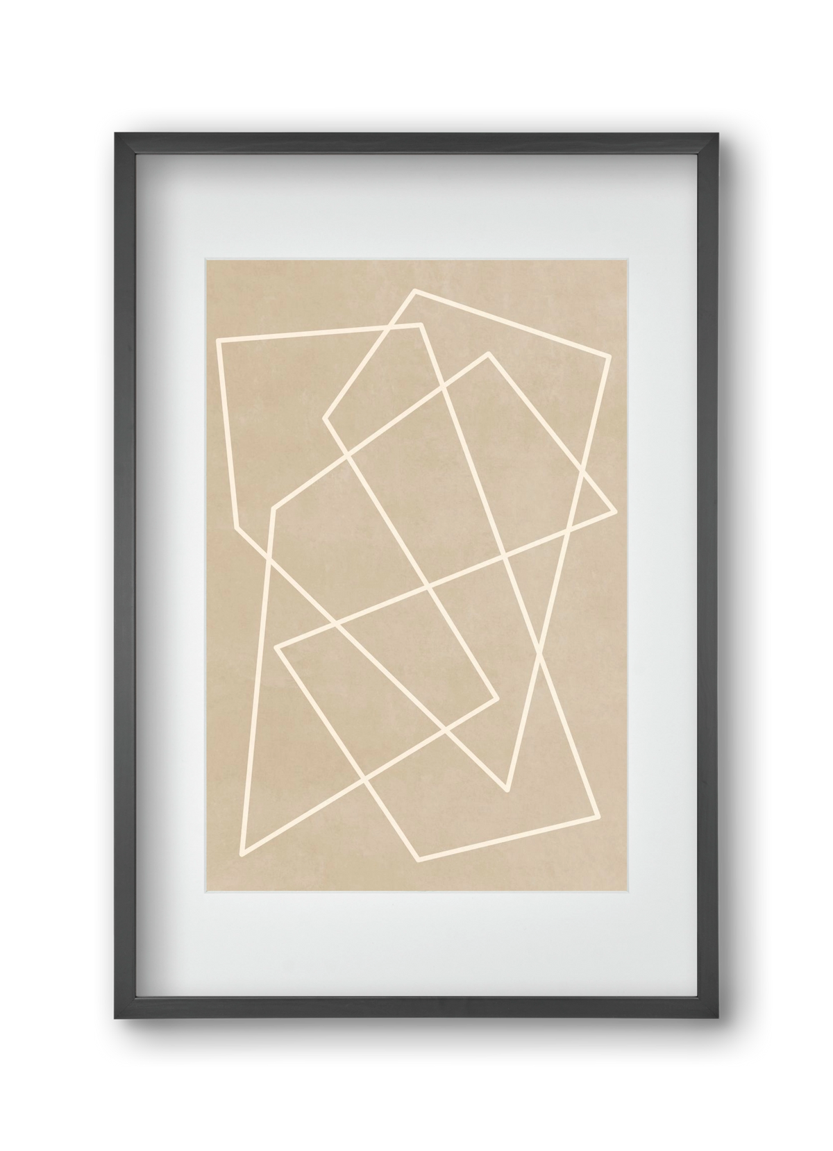 MINIMAL LINE 1, 30x45 cm (20x30 cm), Fekete keret, paszpartuval