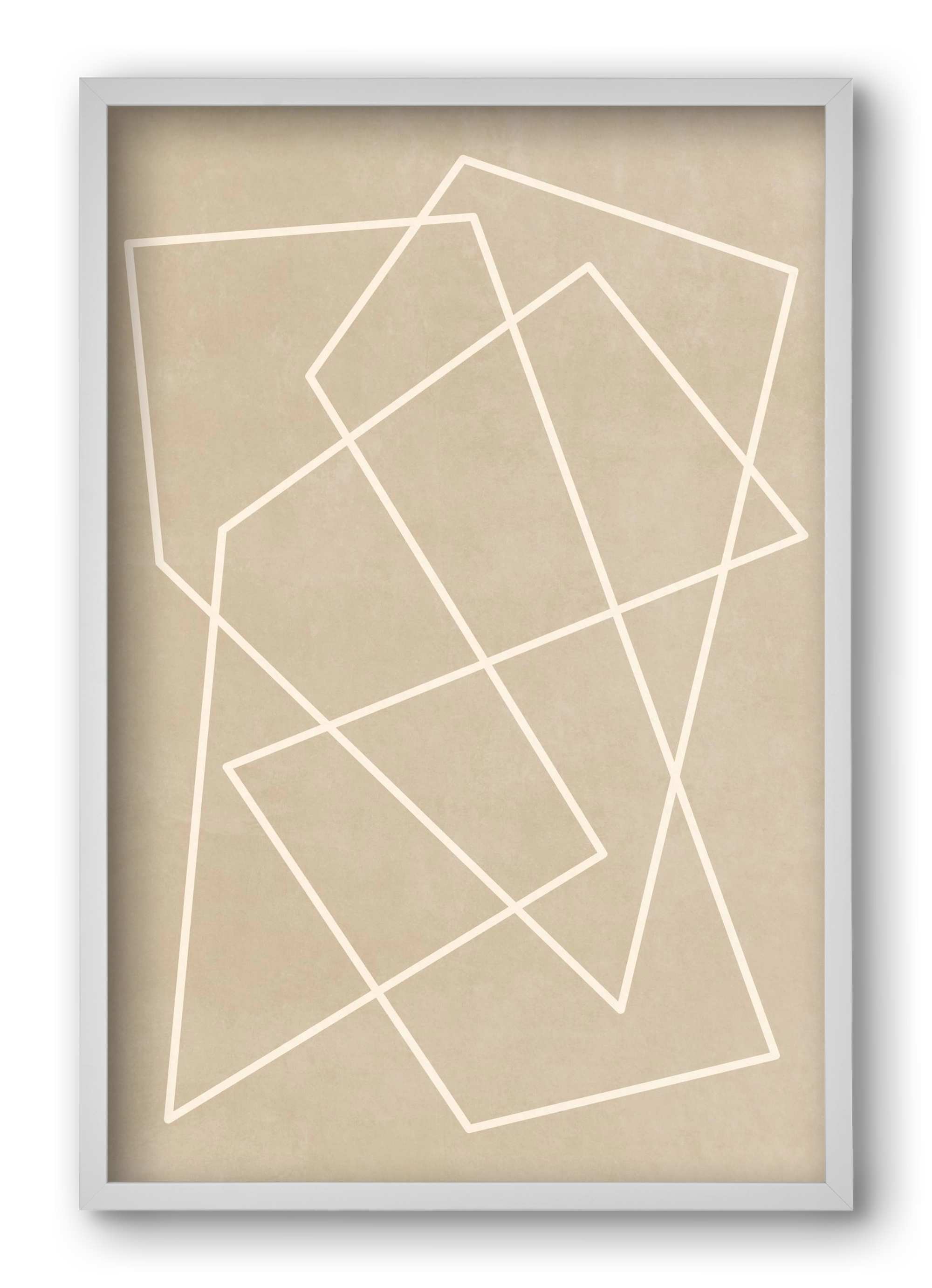 MINIMAL LINE 1, 40x60 cm (40x60 cm), Fehér keret