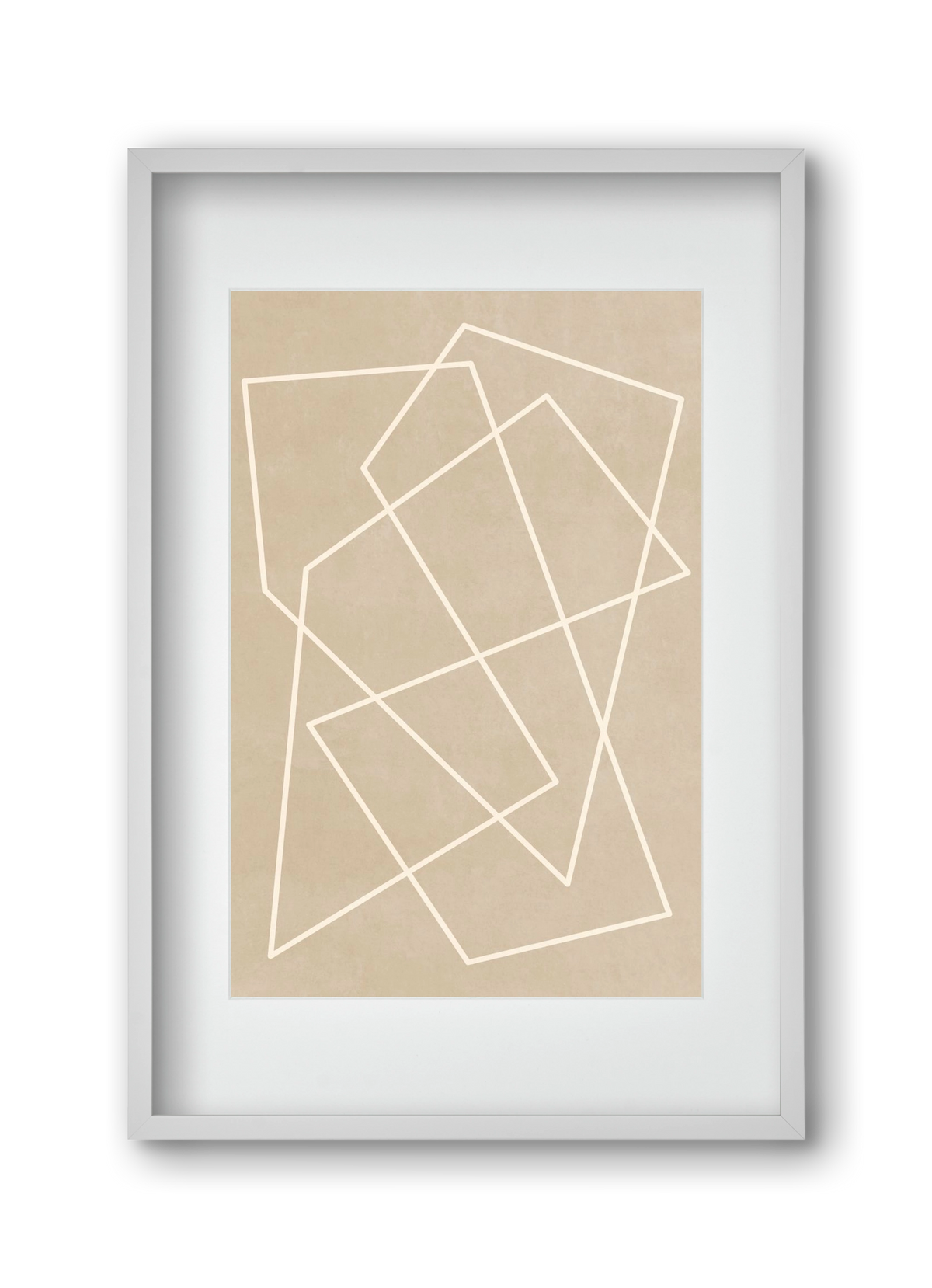 MINIMAL LINE 1, 30x45 cm (20x30 cm), Fehér keret, paszpartuval