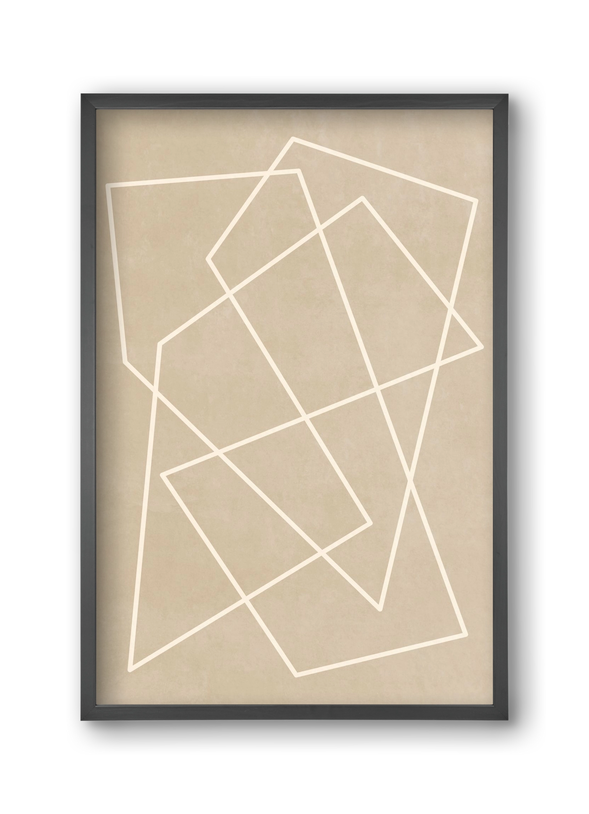 MINIMAL LINE 1, 30x45 cm (30x45 cm), Fekete keret