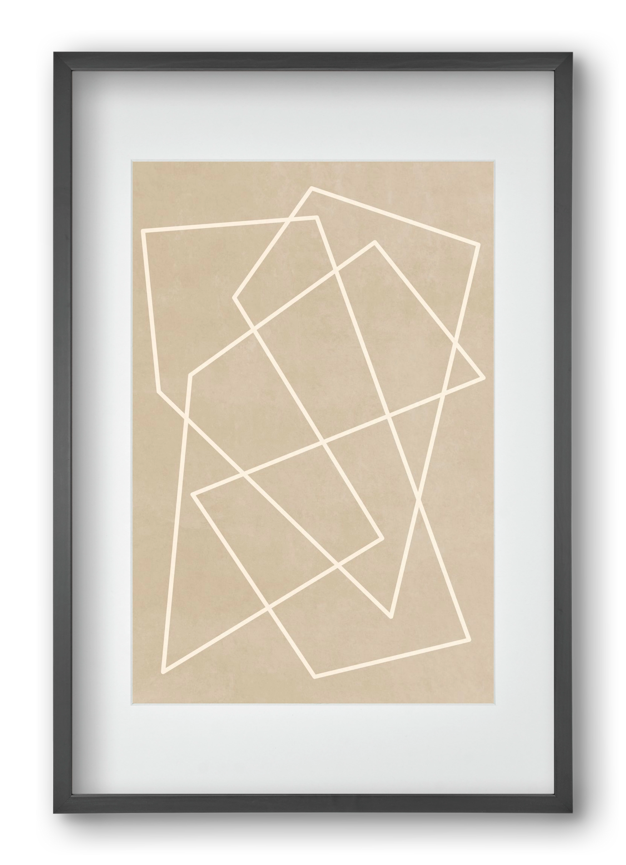 MINIMAL LINE 1, 40x60 cm (30x45 cm), Fekete keret, paszpartuval