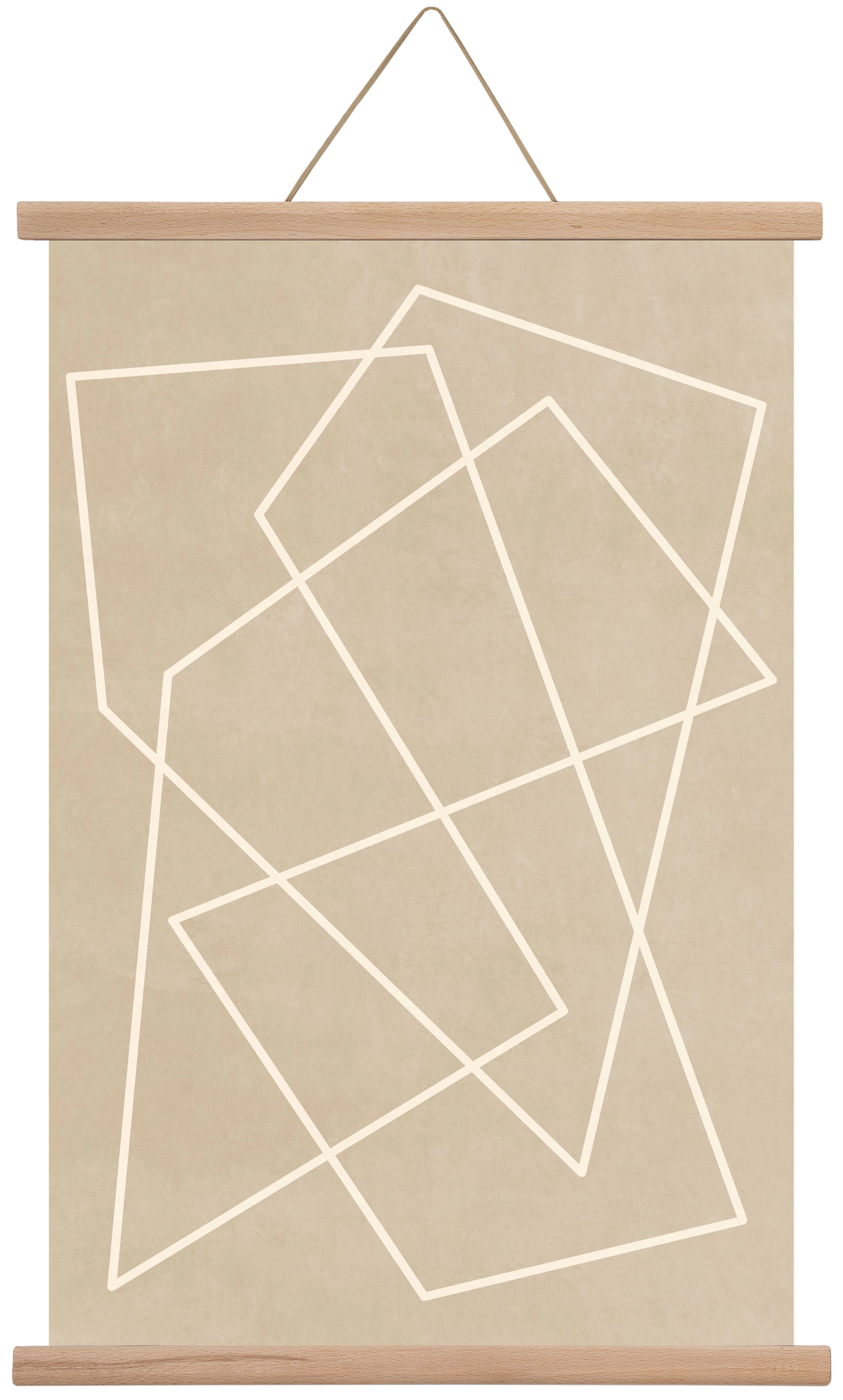 MINIMAL LINE 1, 40x60 cm (40x60 cm), Tölgy akasztó