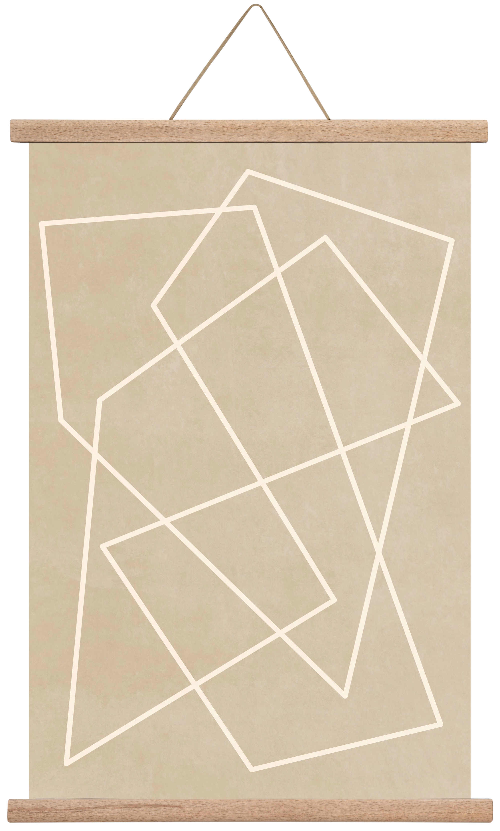 MINIMAL LINE 1, 40x60 cm (40x60 cm), Tölgy akasztó