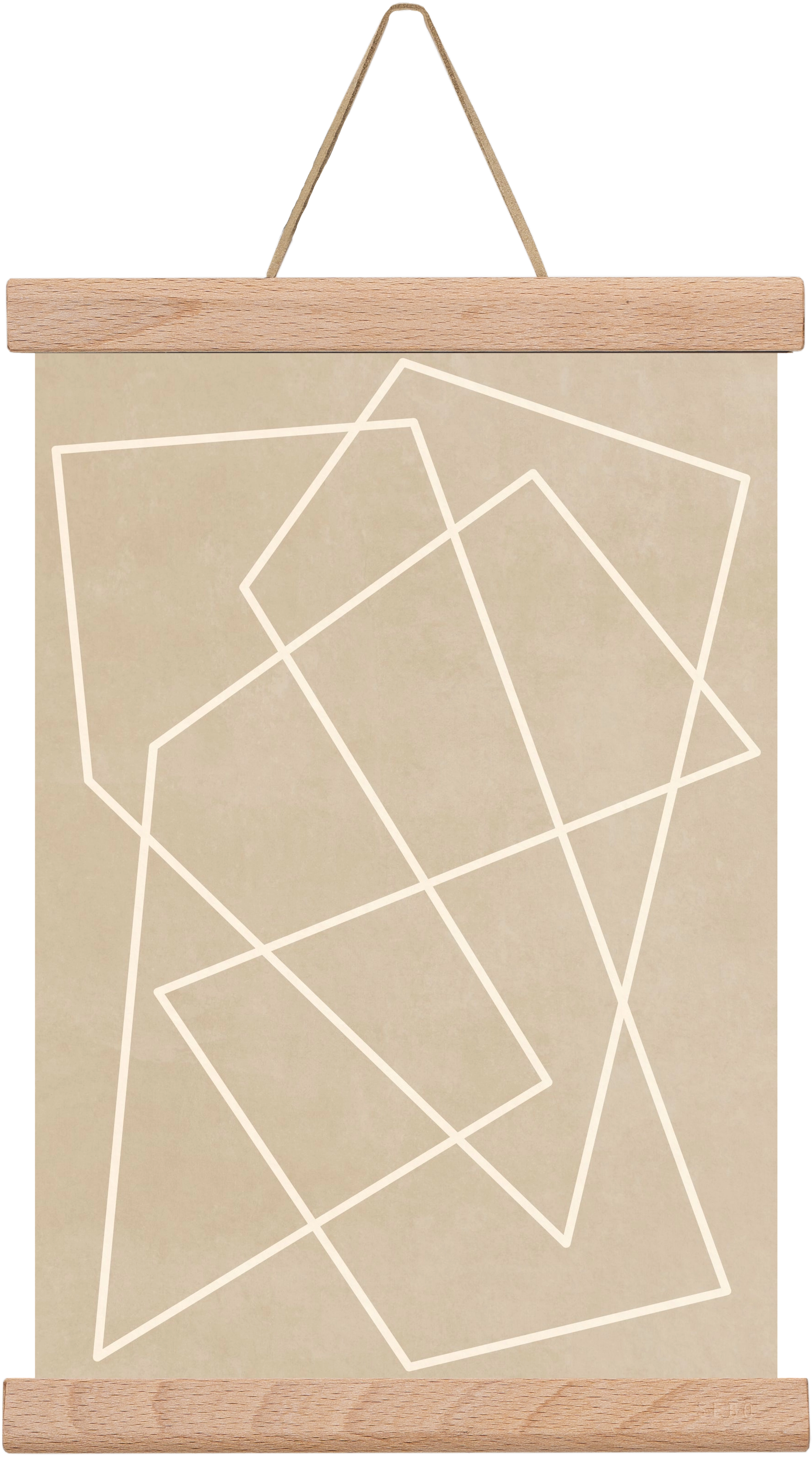 MINIMAL LINE 1, 20x30 cm (20x30 cm), Tölgy akasztó