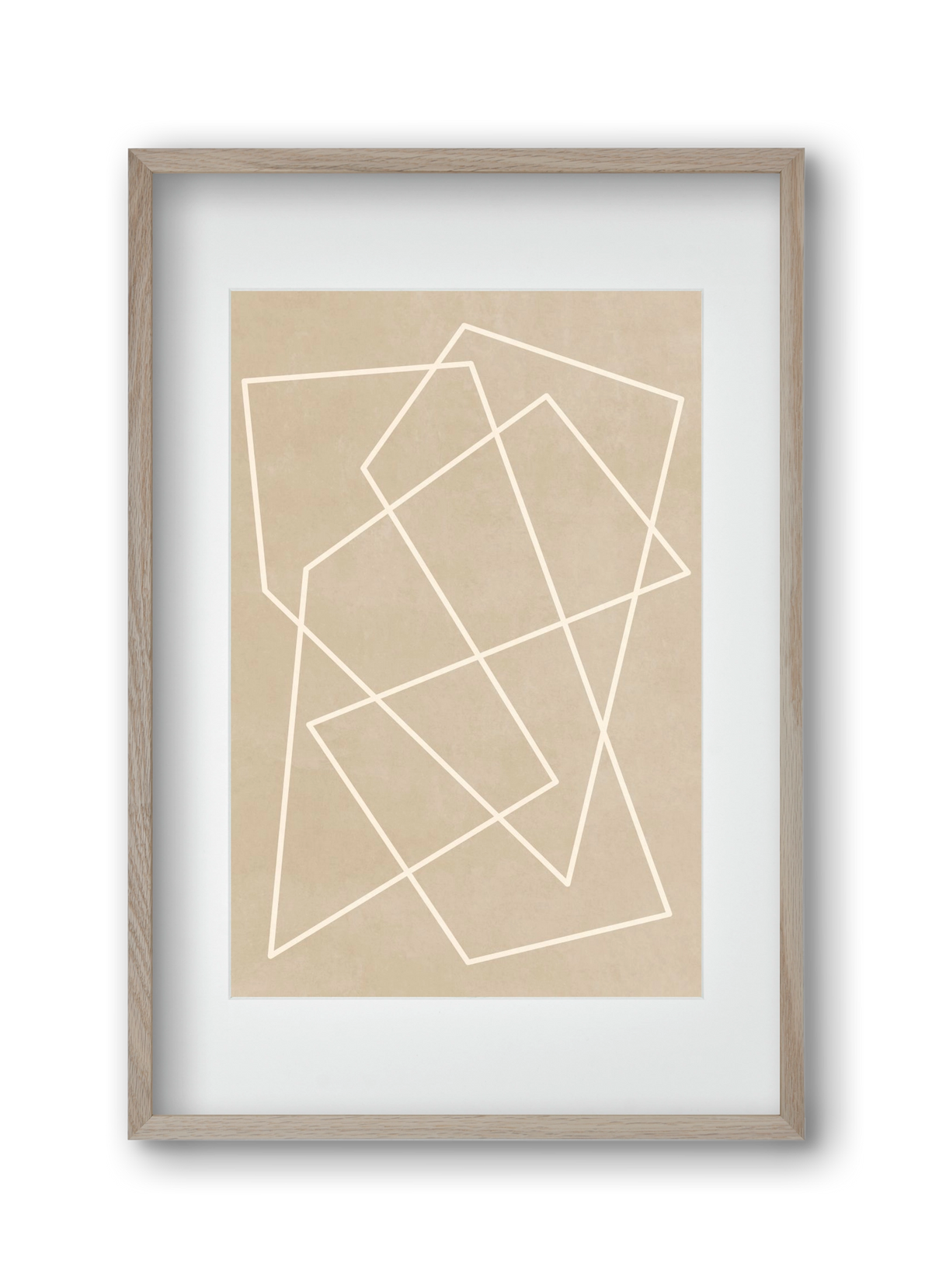 MINIMAL LINE 1, 30x45 cm (20x30 cm), Tölgy keret, paszpartuval