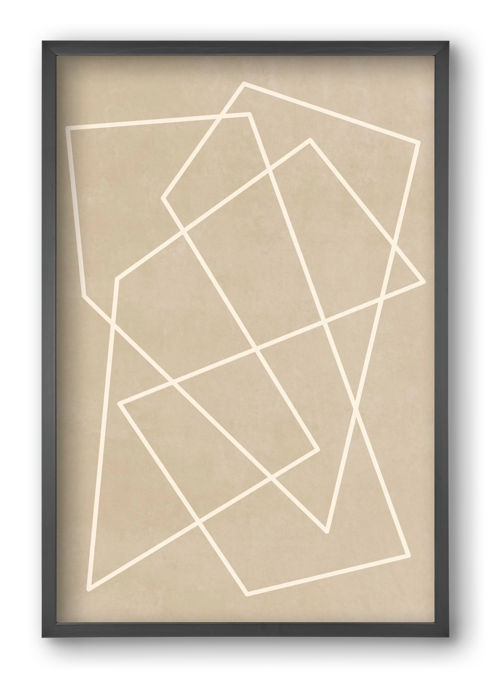 MINIMAL LINE 1, 40x60 cm (40x60 cm), Fekete keret