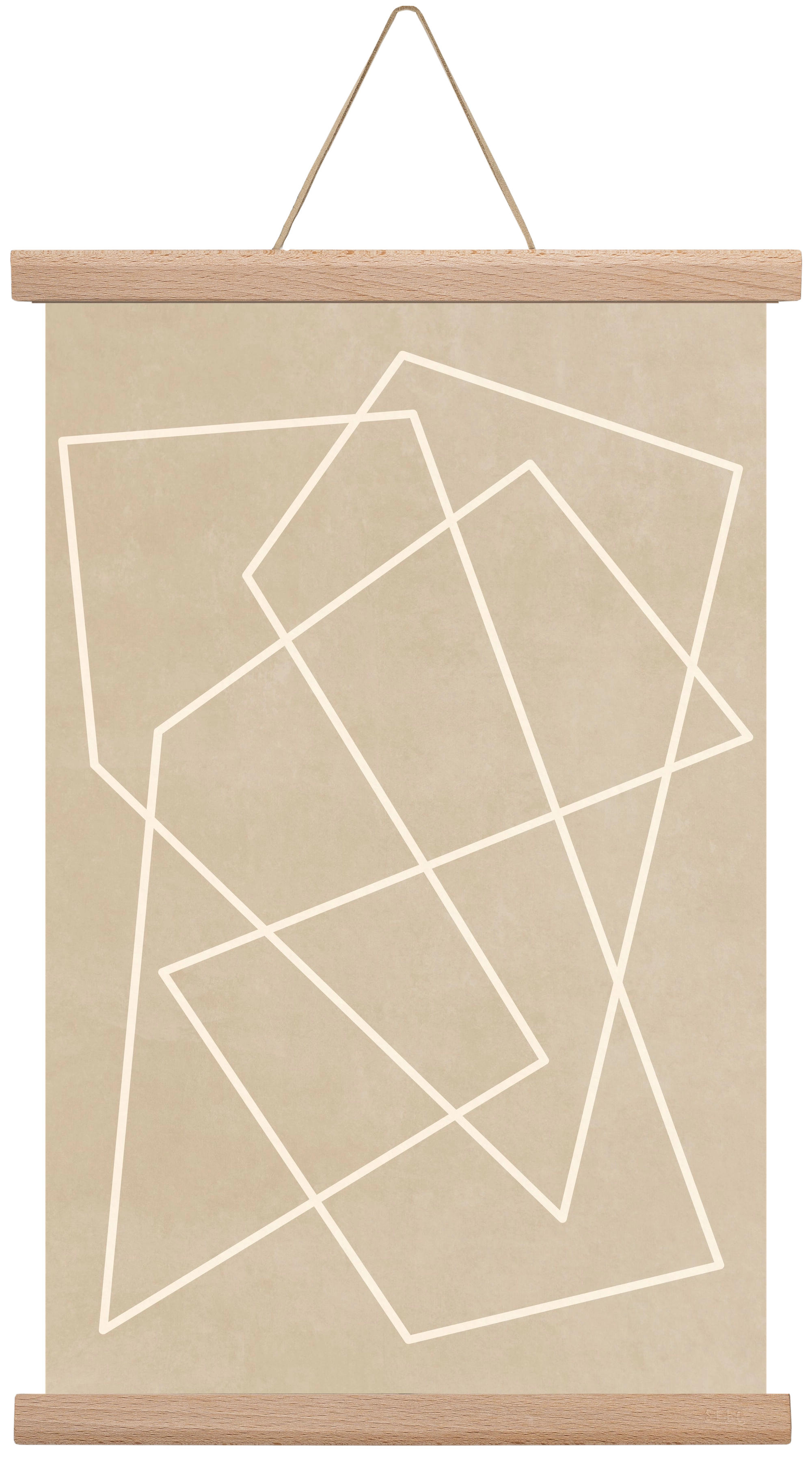 MINIMAL LINE 1, 30x45 cm (30x45 cm), Tölgy akasztó
