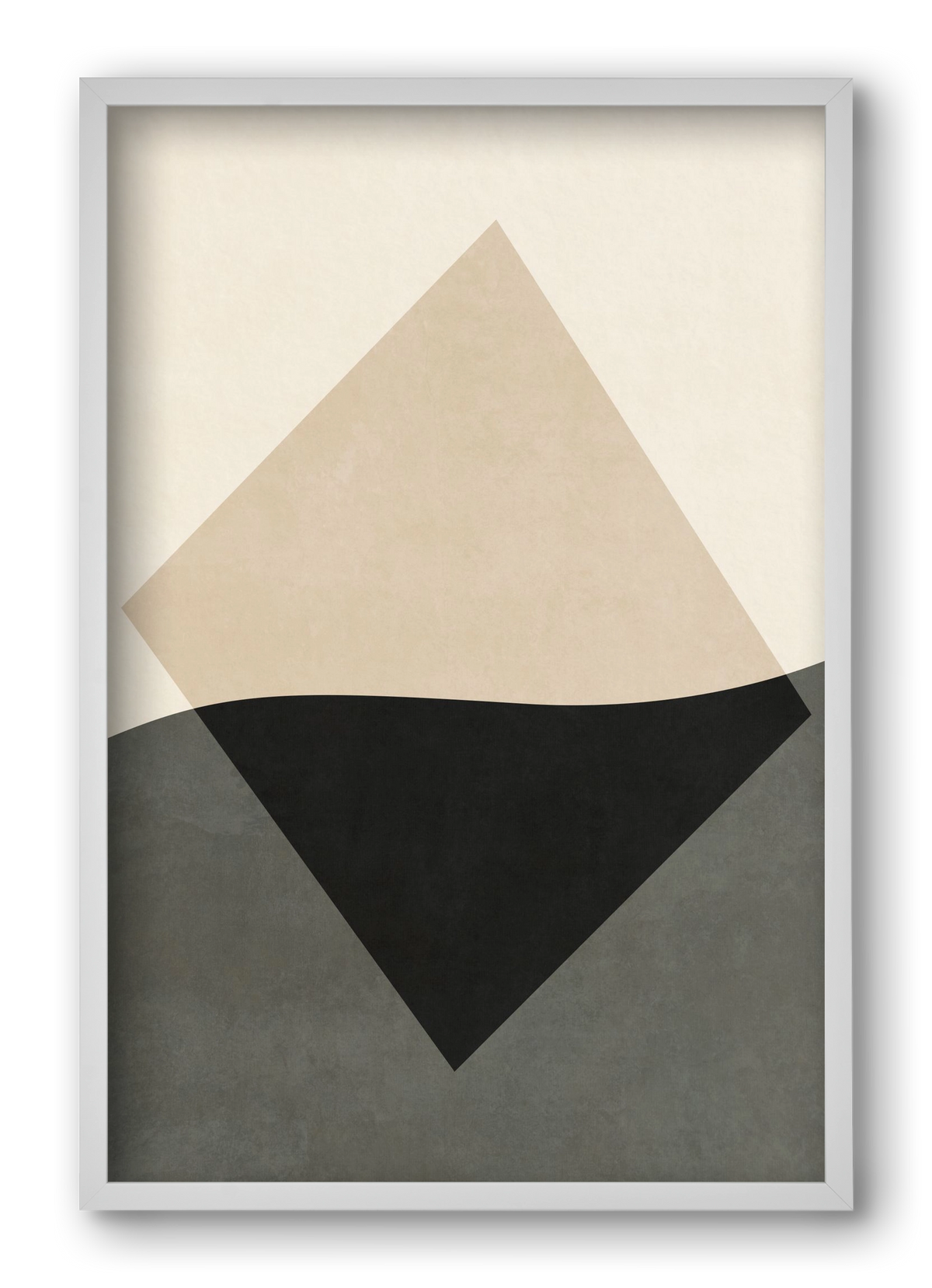 MINIMAL GEOMETRIES 01 , 40x60 cm (40x60 cm), Fehér keret