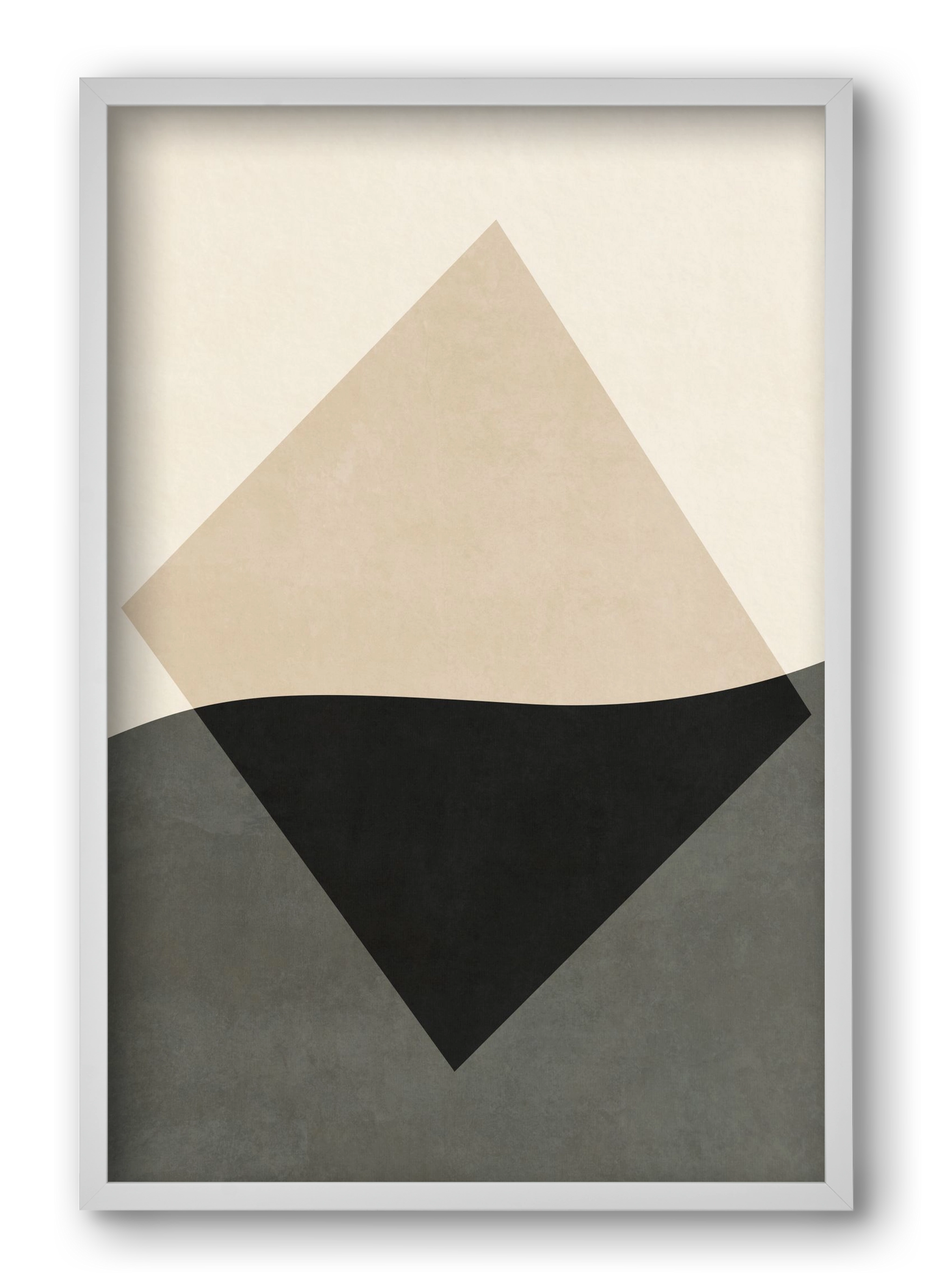 MINIMAL GEOMETRIES 01 , 40x60 cm (40x60 cm), Fehér keret