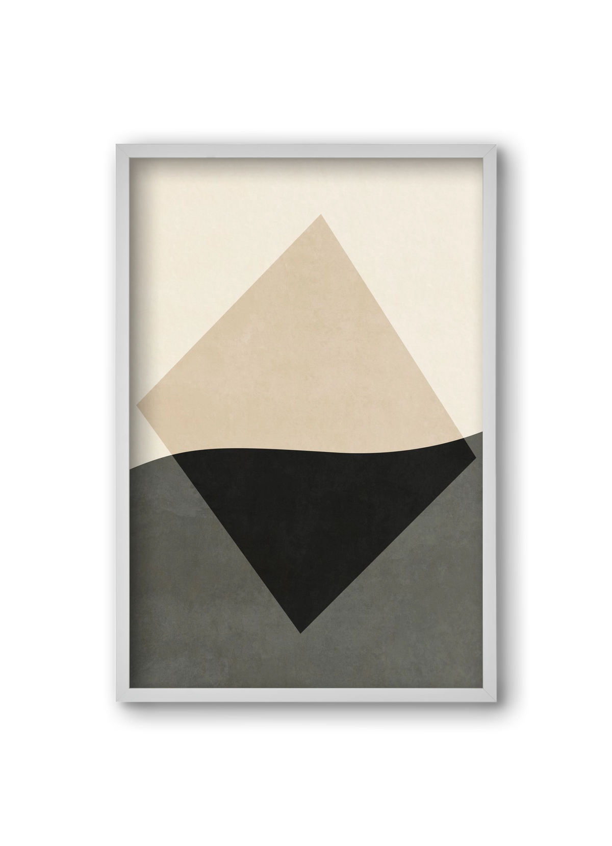 MINIMAL GEOMETRIES 01 , 20x30 cm (20x30 cm), Fehér keret