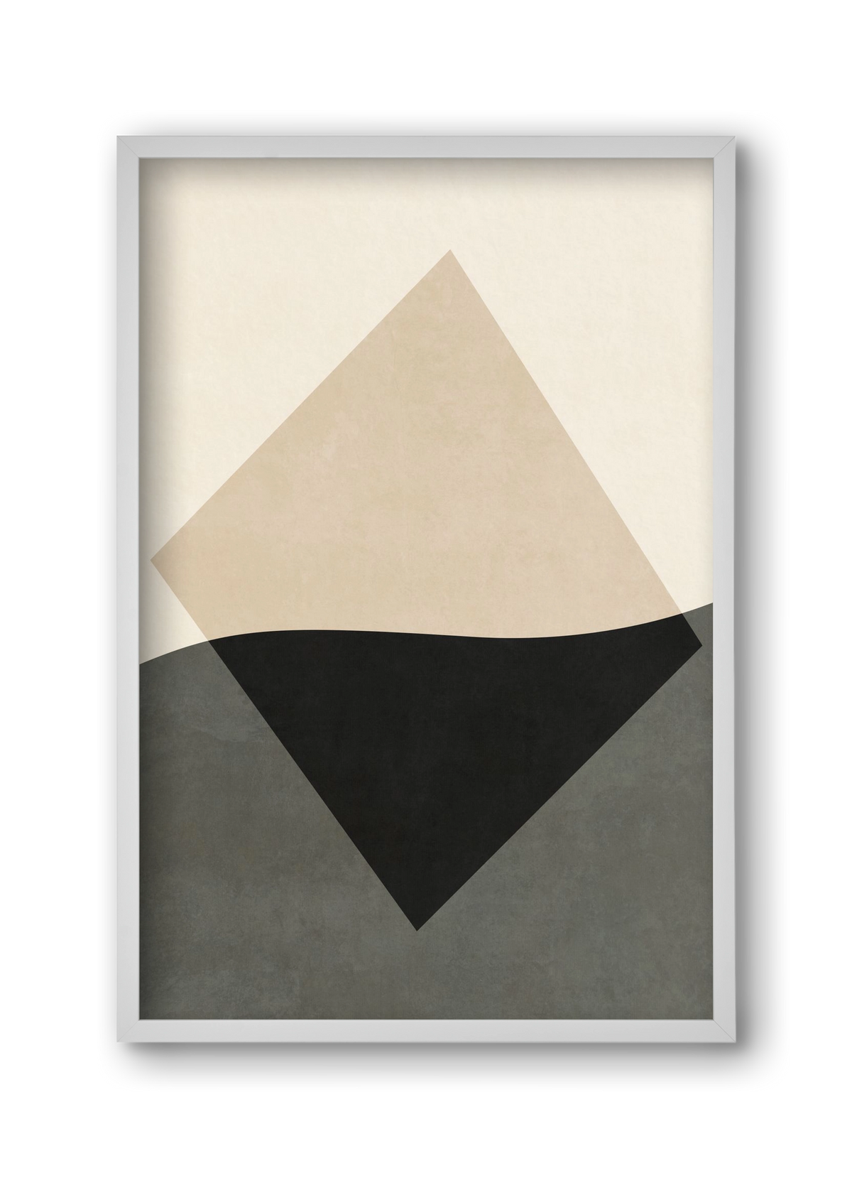 MINIMAL GEOMETRIES 01 , 30x45 cm (30x45 cm), Fehér keret