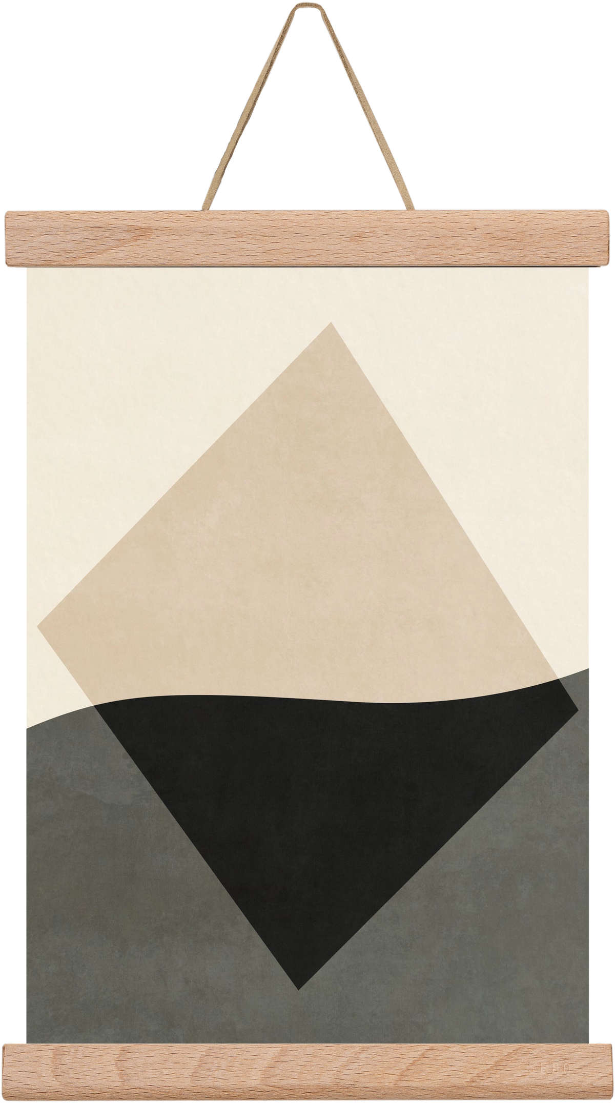 MINIMAL GEOMETRIES 01 , 20x30 cm (20x30 cm), Tölgy akasztó