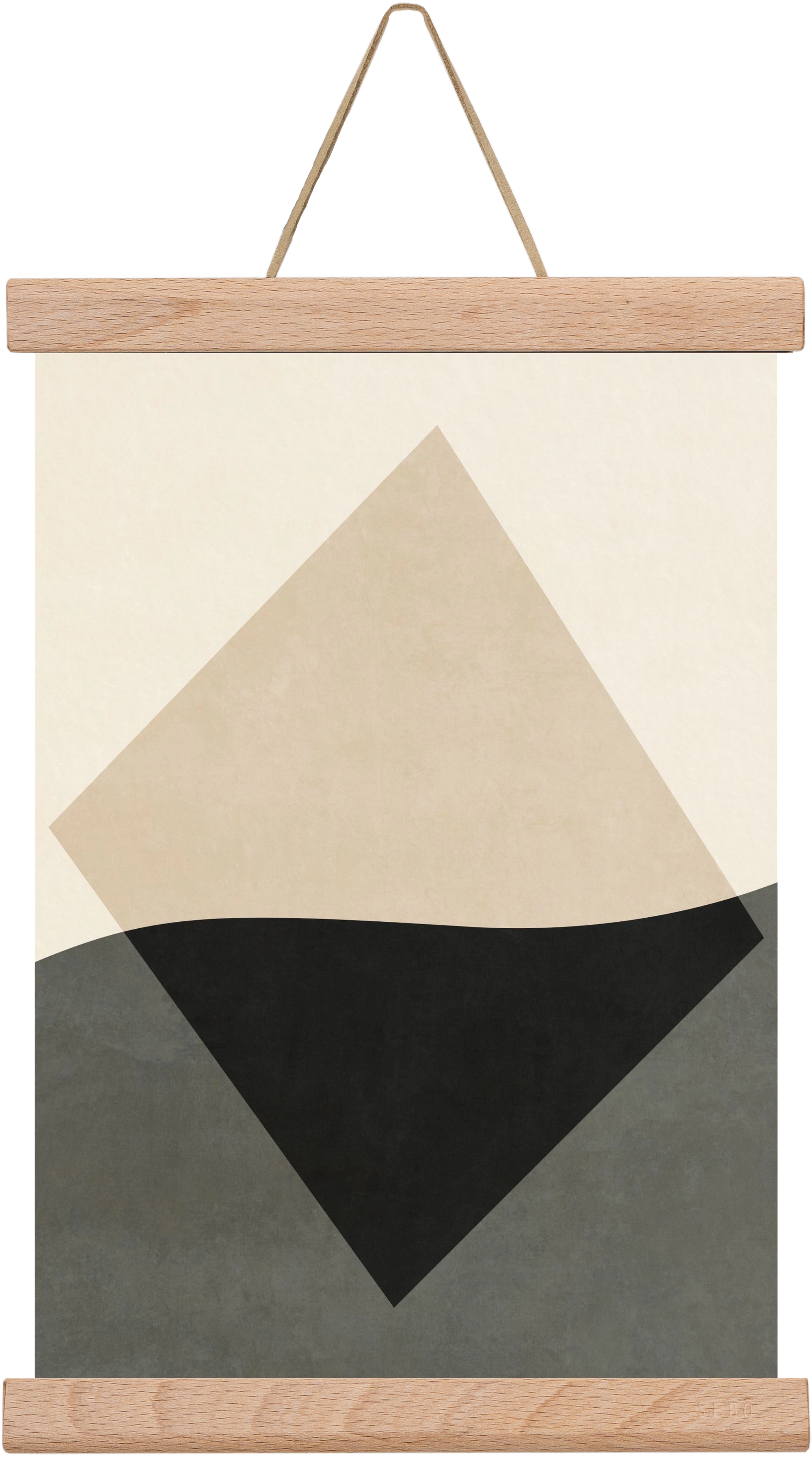 MINIMAL GEOMETRIES 01 , 20x30 cm (20x30 cm), Tölgy akasztó