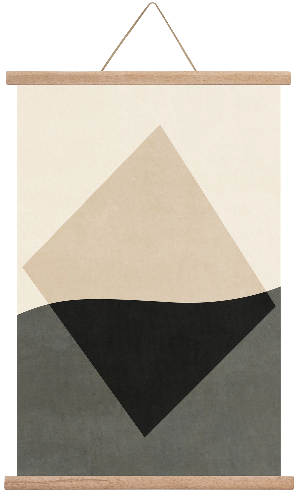 MINIMAL GEOMETRIES 01 , 40x60 cm (40x60 cm), Tölgy akasztó