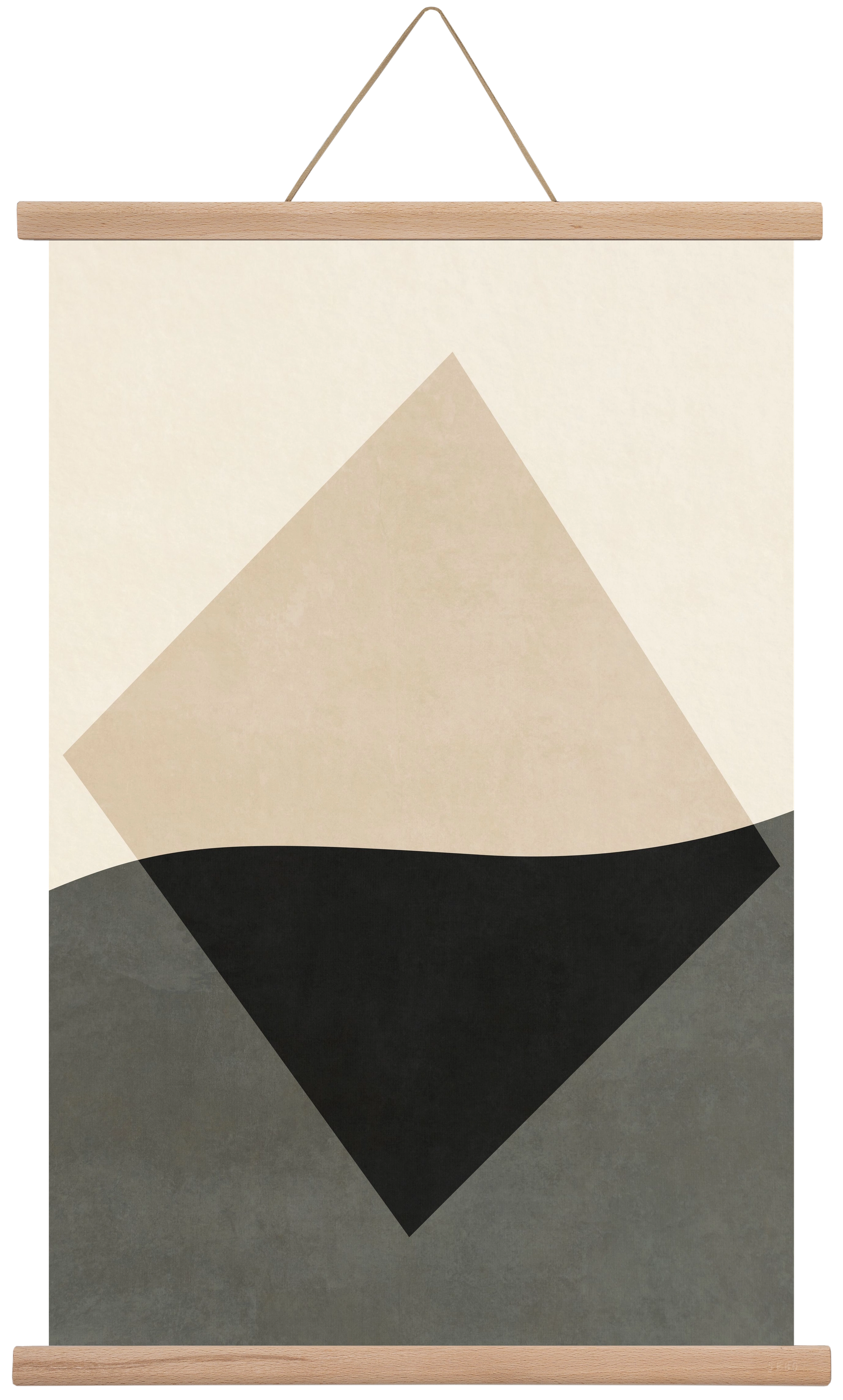 MINIMAL GEOMETRIES 01 , 40x60 cm (40x60 cm), Tölgy akasztó