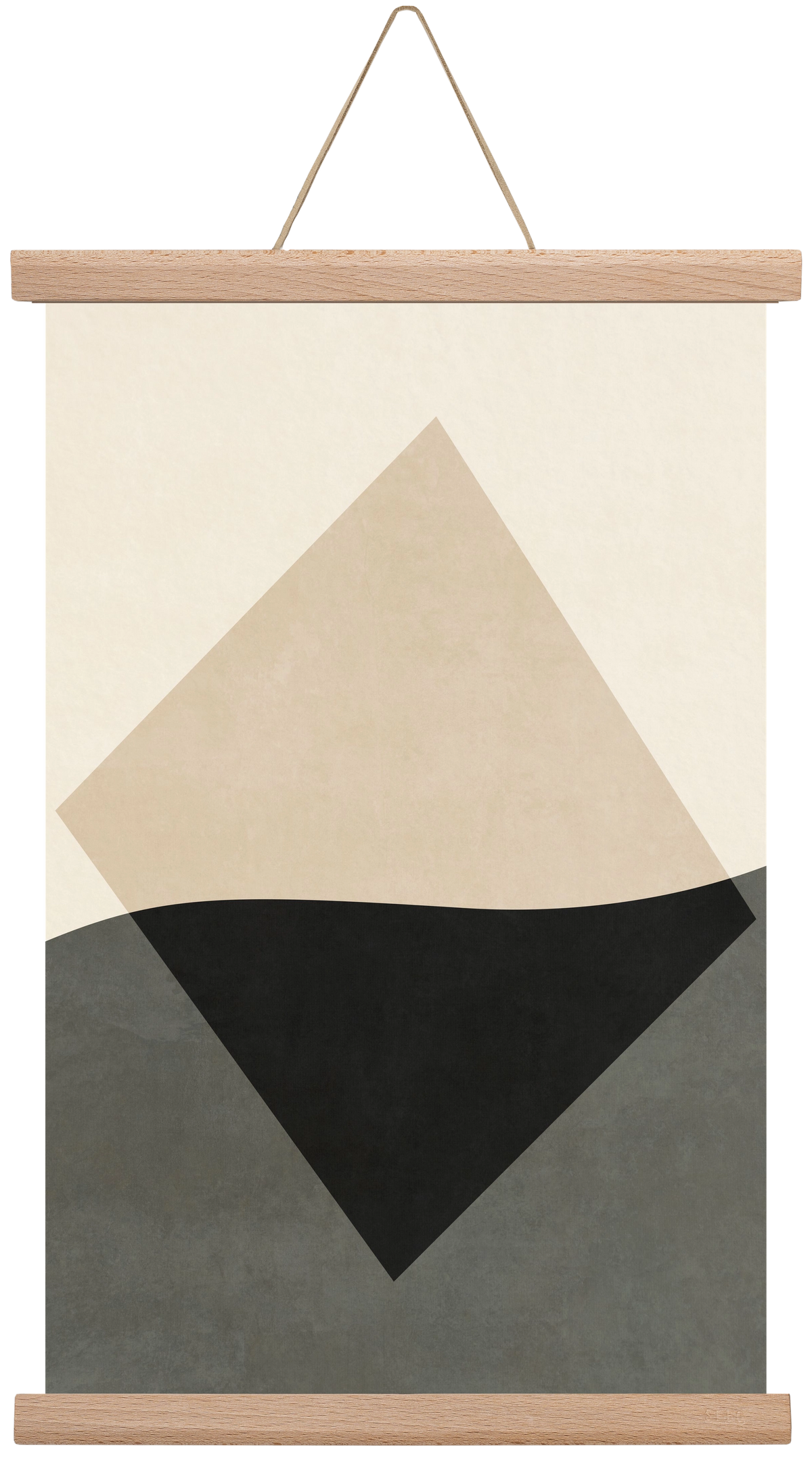 MINIMAL GEOMETRIES 01 , 30x45 cm (30x45 cm), Tölgy akasztó