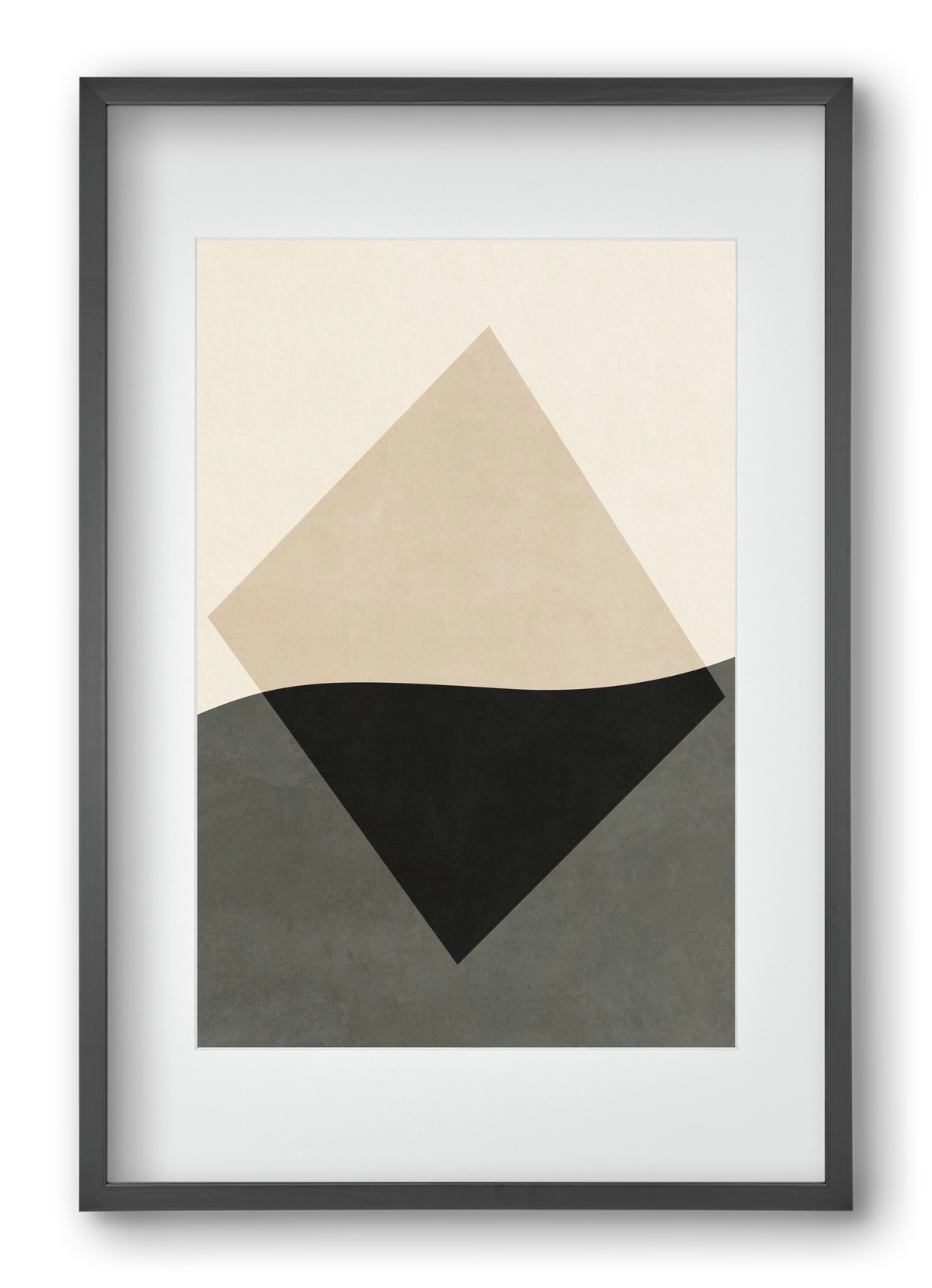 MINIMAL GEOMETRIES 01 , 40x60 cm (30x45 cm), Fekete keret, paszpartuval