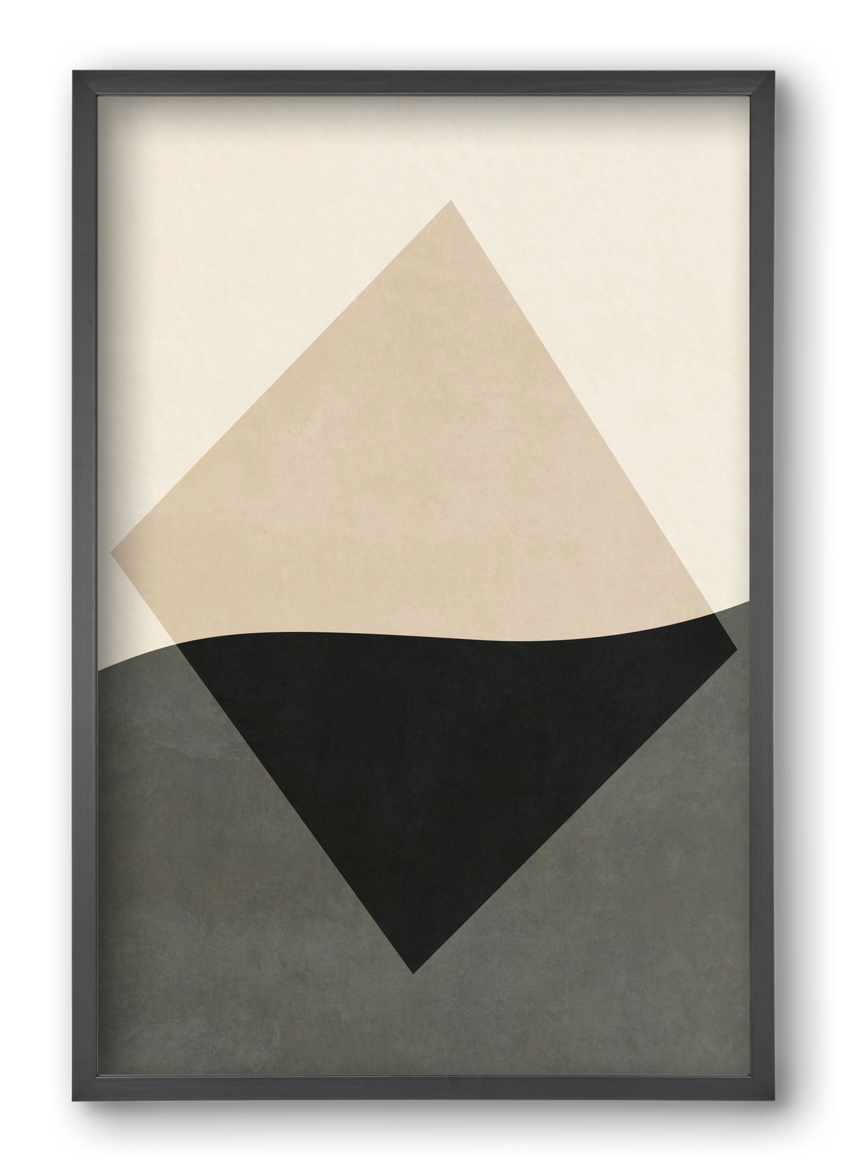 MINIMAL GEOMETRIES 01 , 40x60 cm (40x60 cm), Fekete keret
